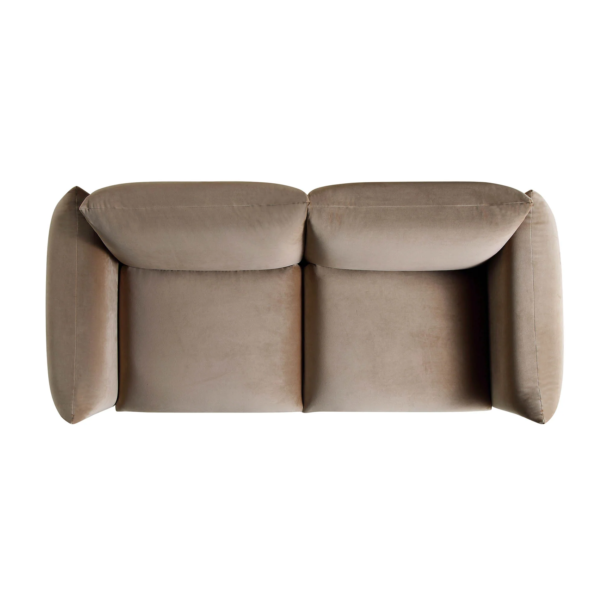 Gianni Three Seater Sofa, Mink Velvet - Image 7