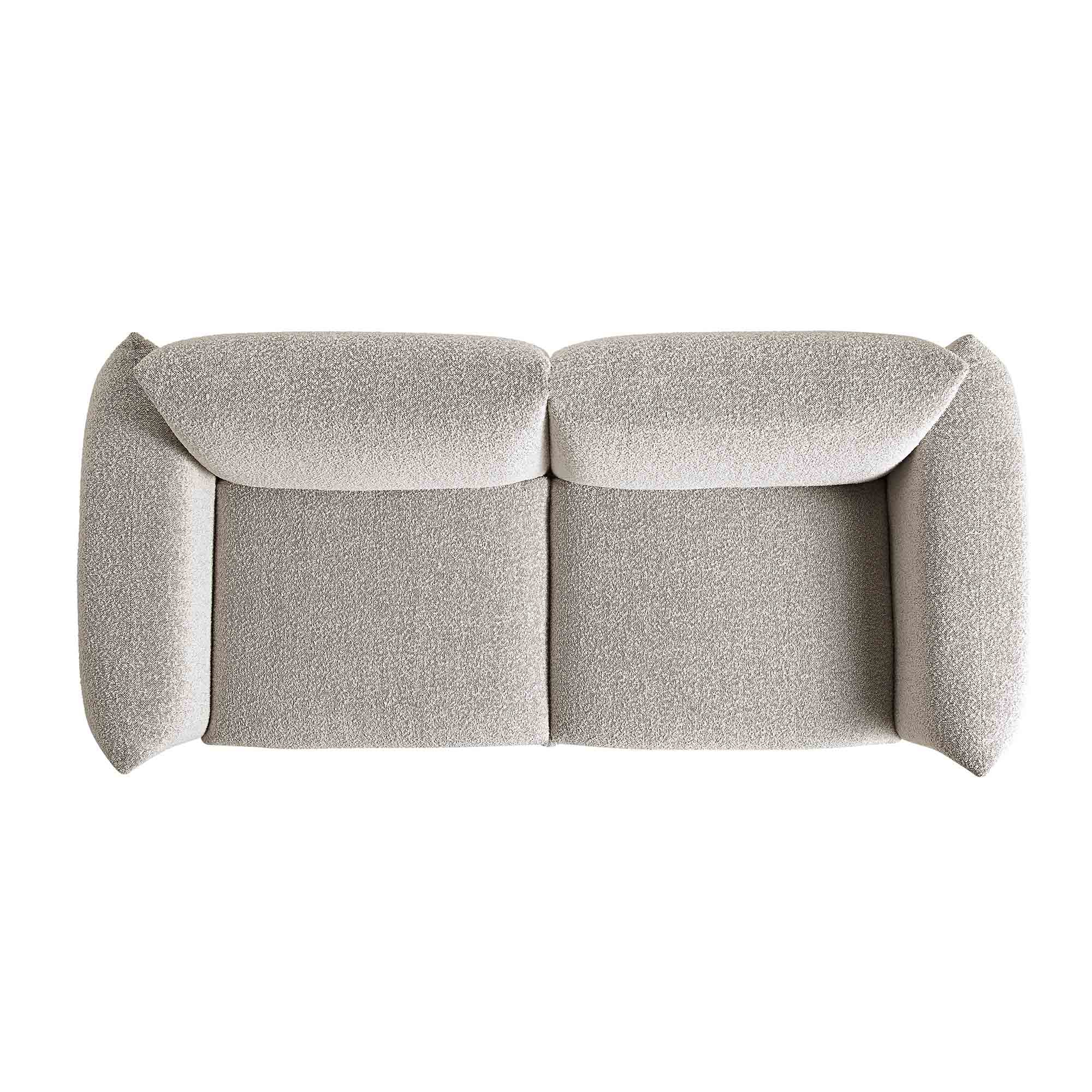 Gianni Three Seater Sofa, Mist Grey Boucle - Image 8