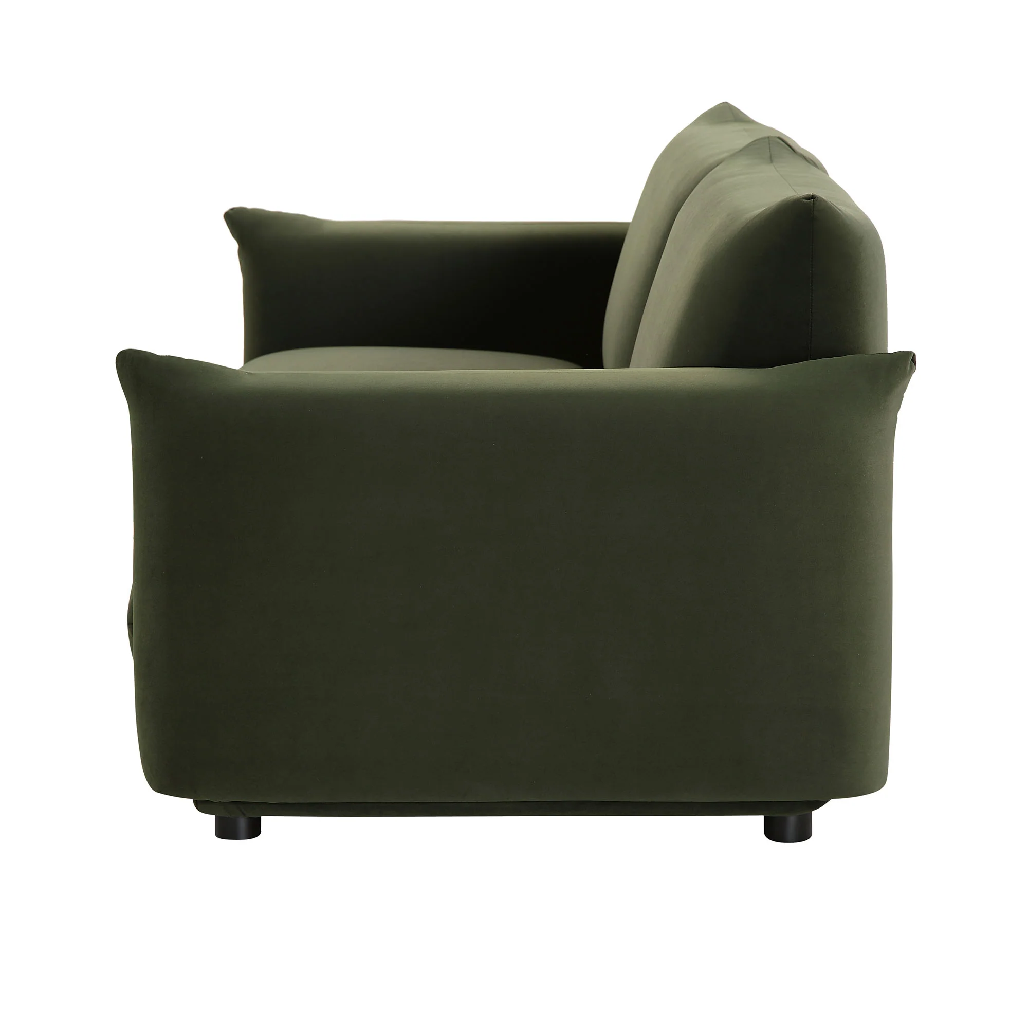 Gianni Three Seater Sofa, Moss Green Velvet - Image 11