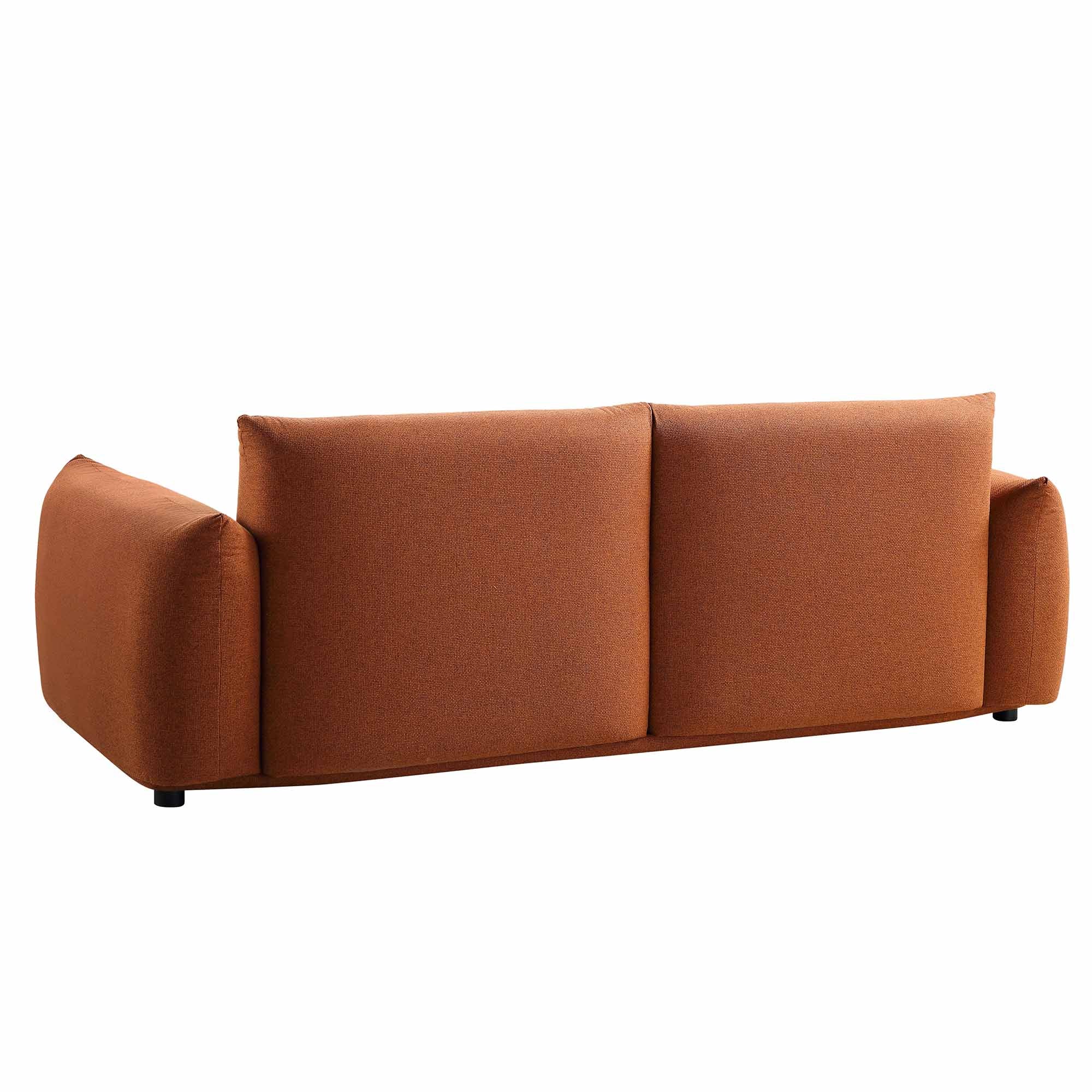 Gianni Three Seater Sofa, Terracotta Fabric - Image 11