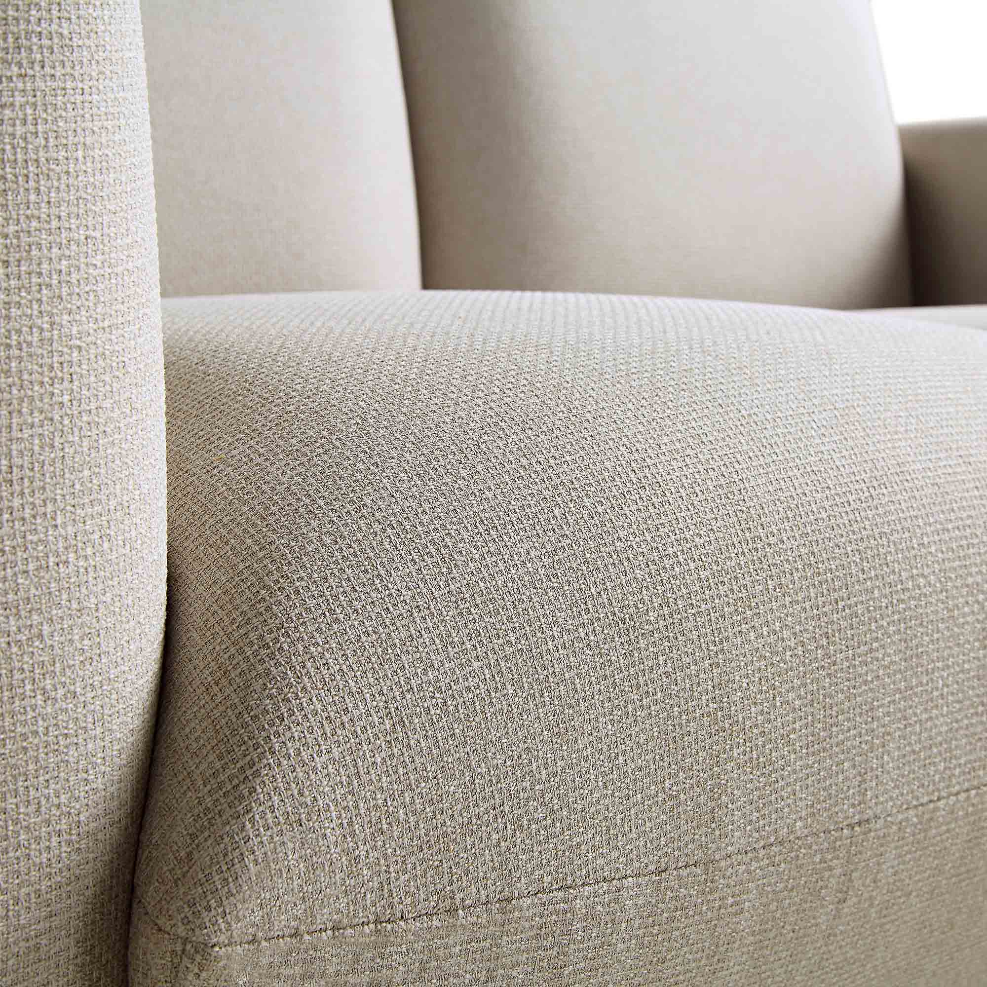 Gianni Two Seater Sofa, Beige Woven Fabric - Image 14