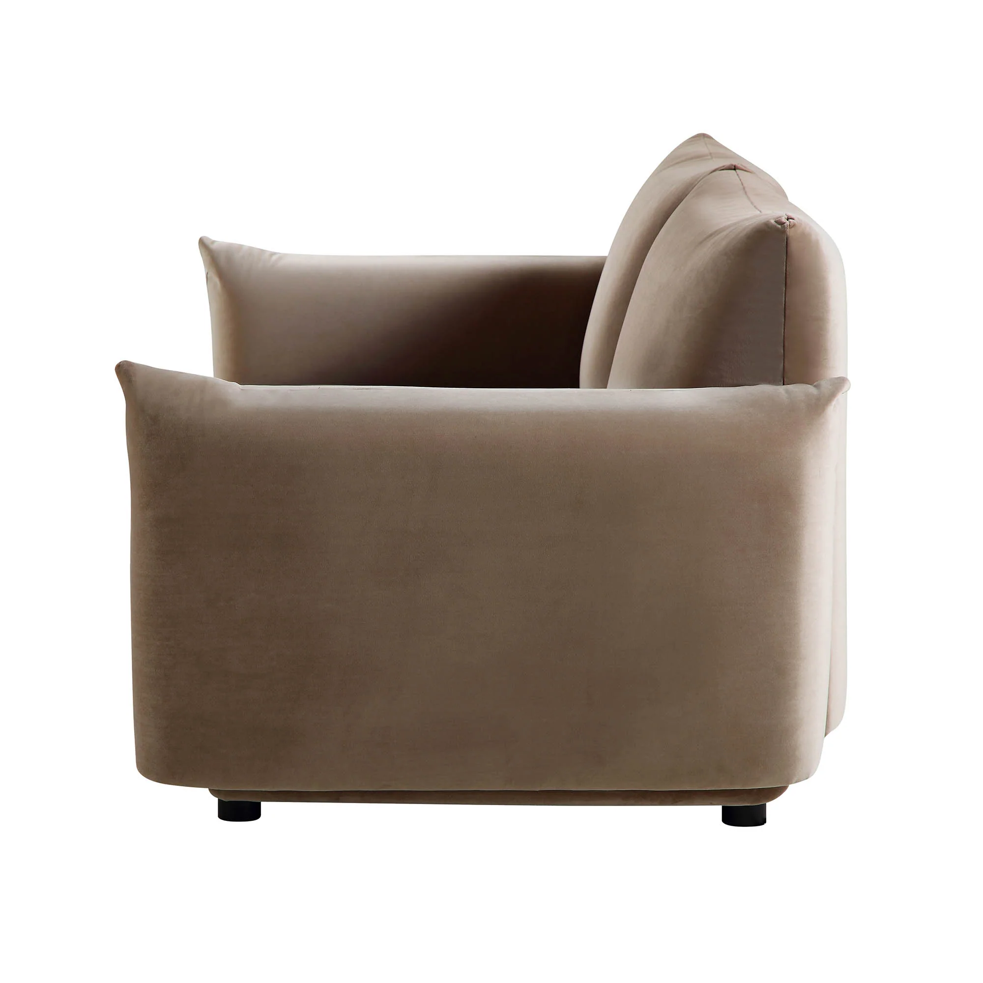 Gianni Two Seater Sofa, Mink Velvet - Image 8