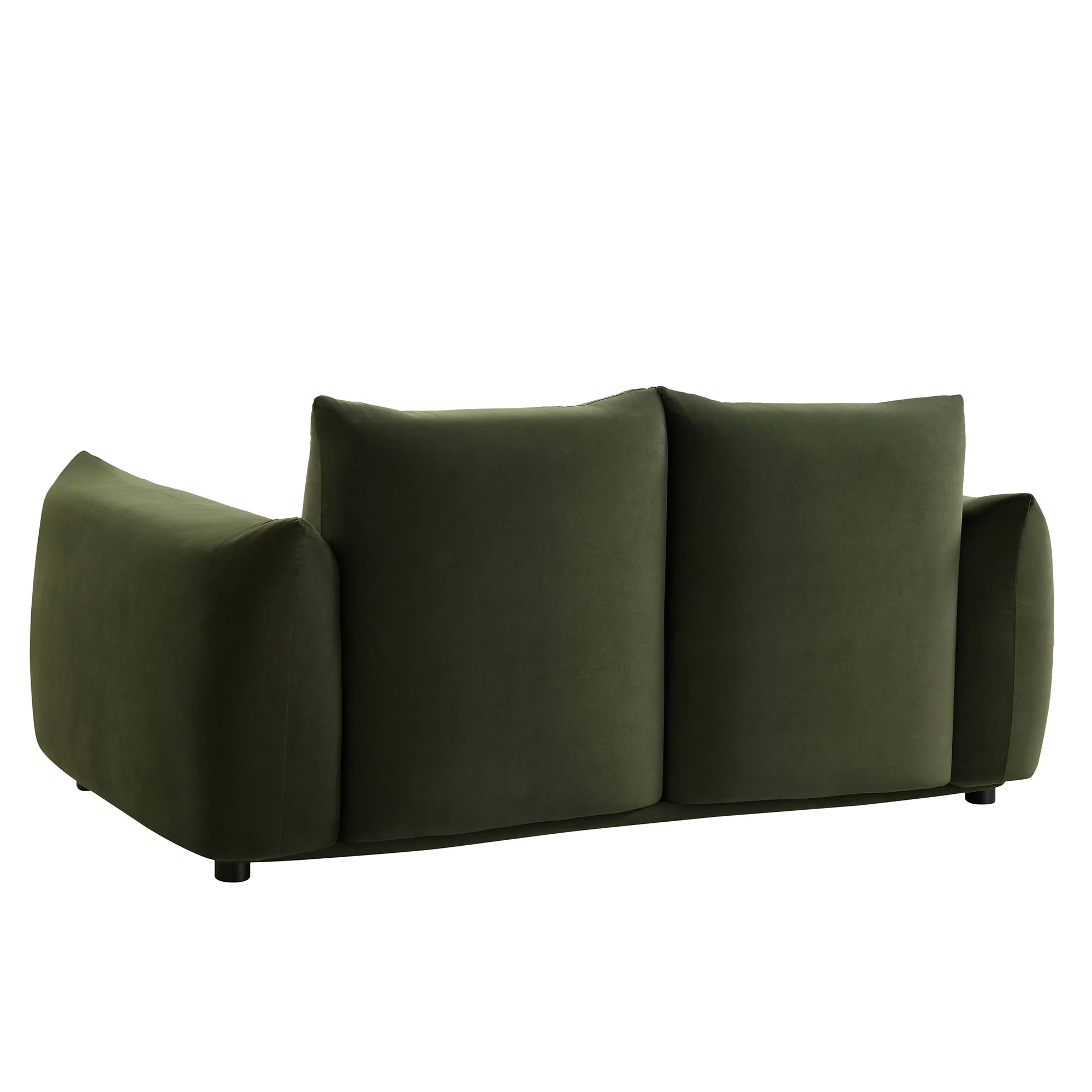 Gianni Two Seater Sofa, Moss Green Velvet - Image 10