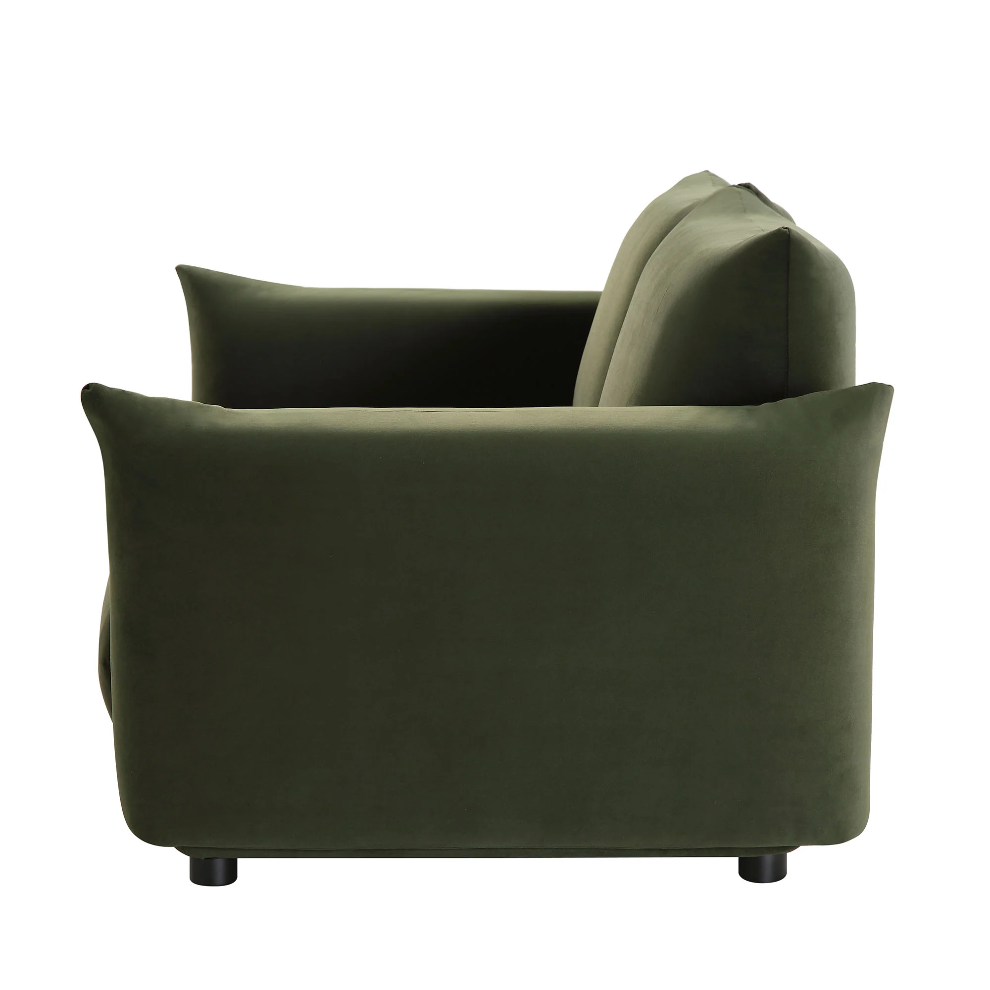 Gianni Two Seater Sofa, Moss Green Velvet - Image 11