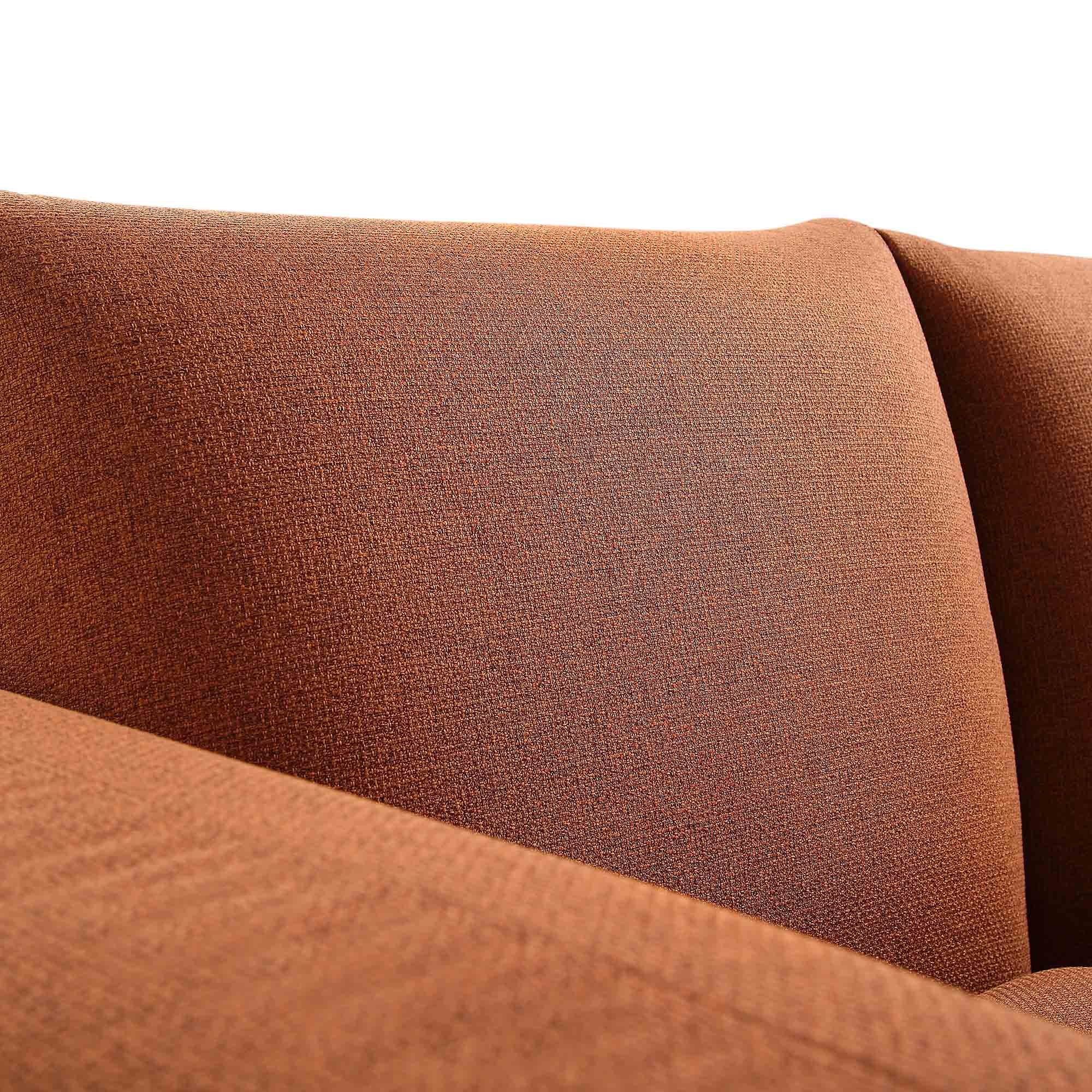 Gianni Two Seater Sofa, Terracotta Fabric - Image 14