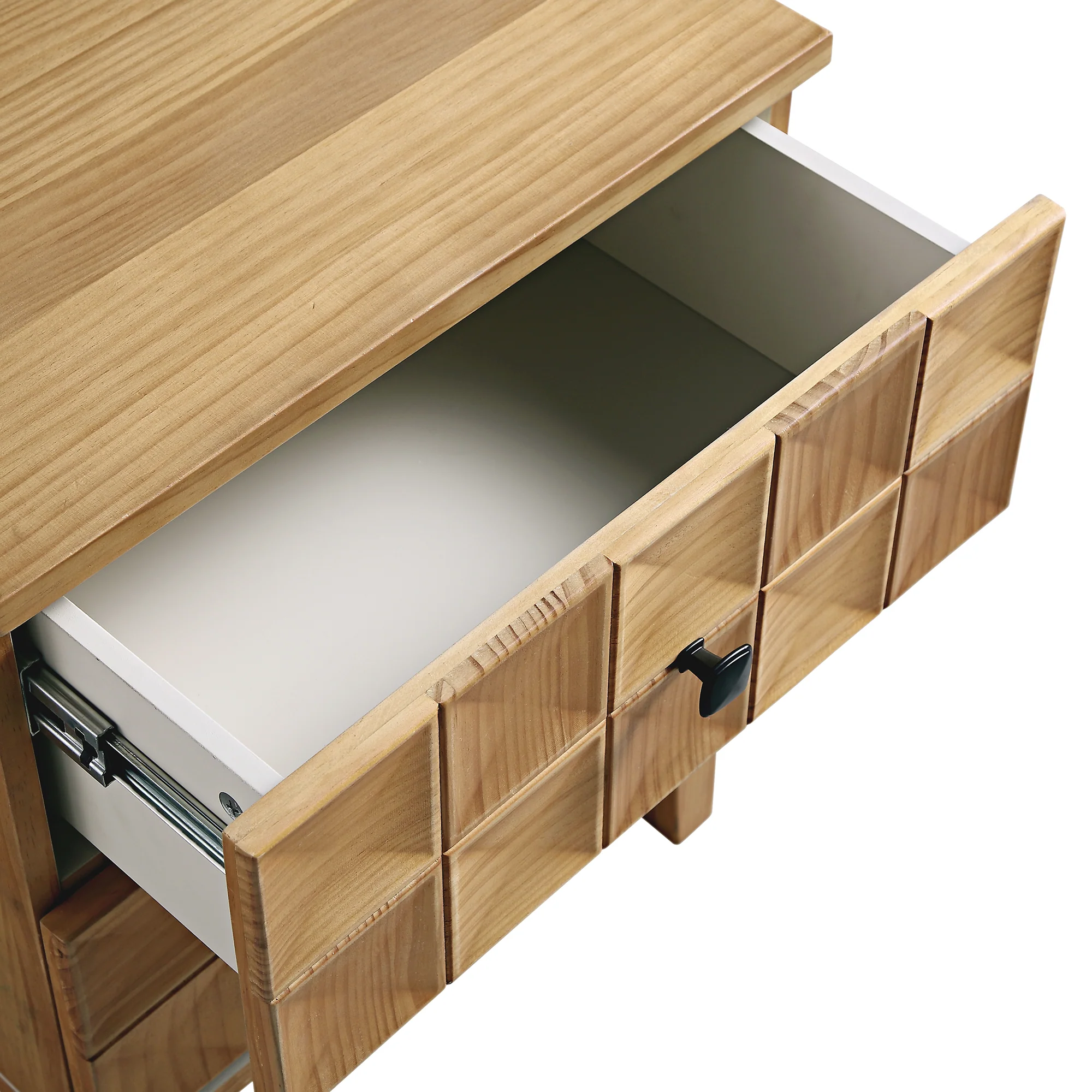 Gibbs 2-Drawer Bedside Table, Natural - Image 12