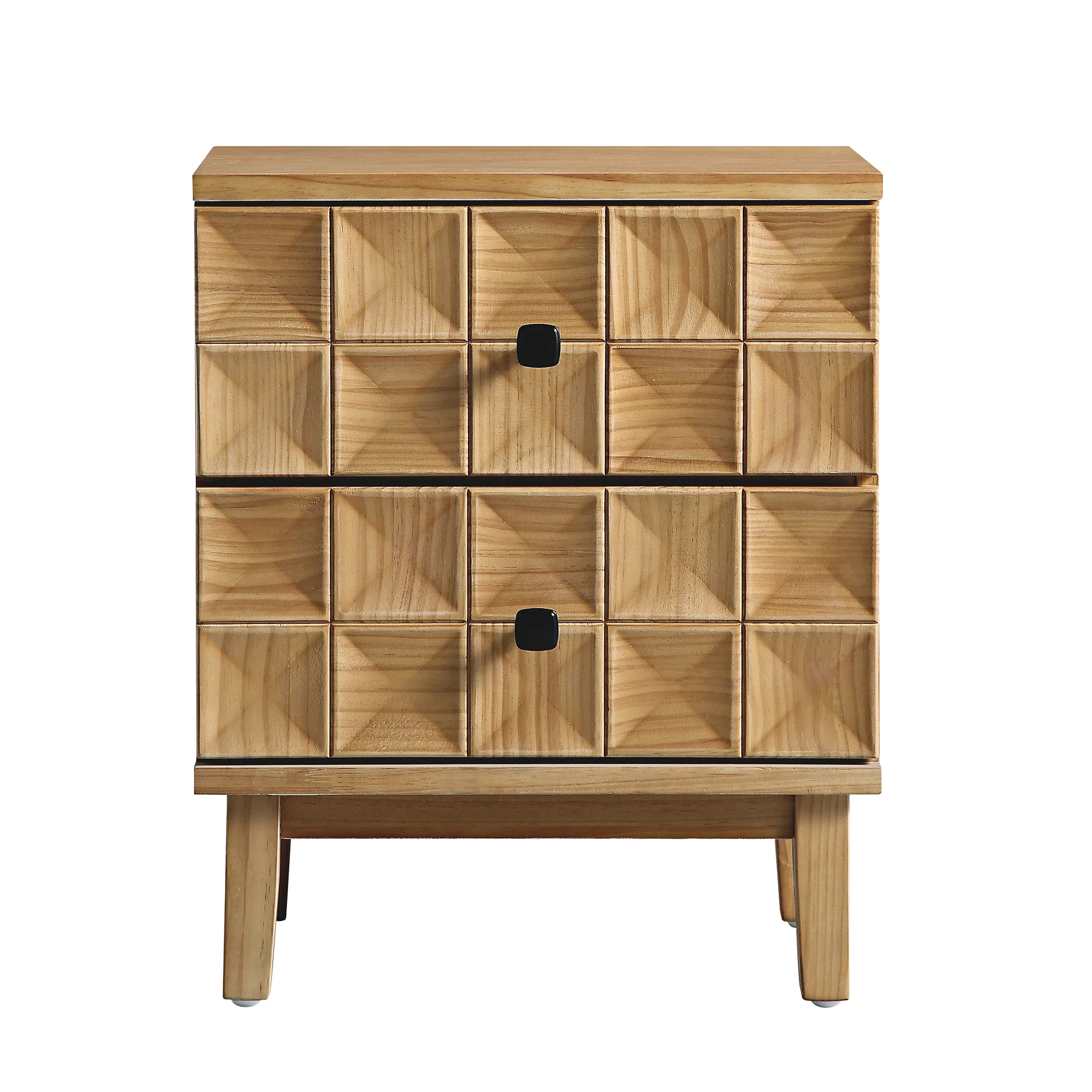 Gibbs 2-Drawer Bedside Table, Natural - Image 4