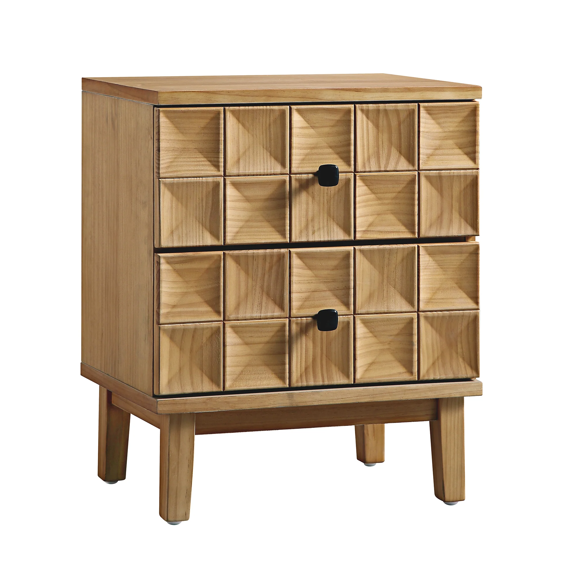 Gibbs 2-Drawer Bedside Table, Natural - Image 5