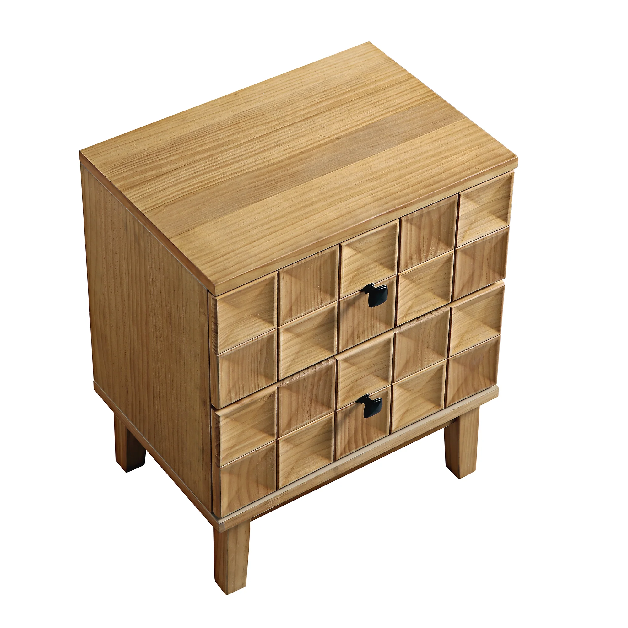 Gibbs 2-Drawer Bedside Table, Natural - Image 8
