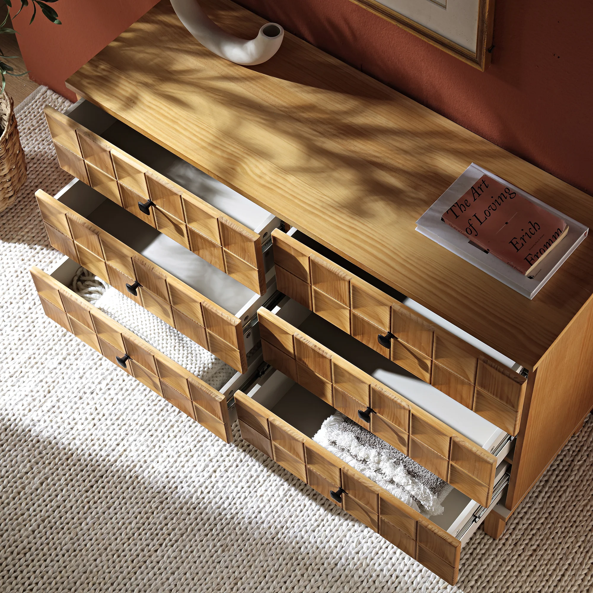 Gibbs Chest of 6 Drawers, Natural - Image 3