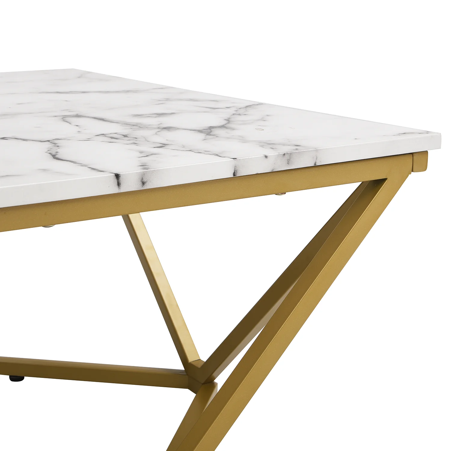 Giulia Marble Effect Square Coffee Table - Image 8