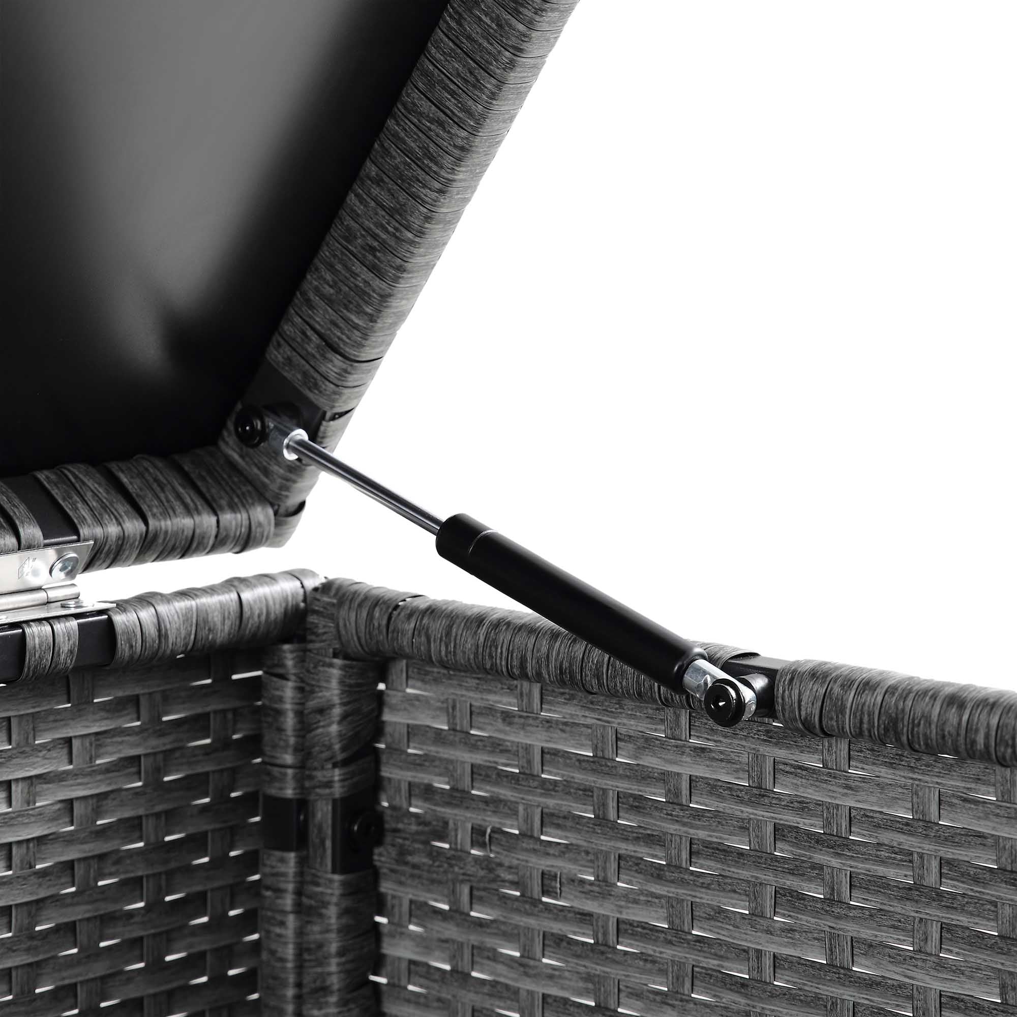 Granchester 120cm Rattan Storage Box, Grey - Image 8