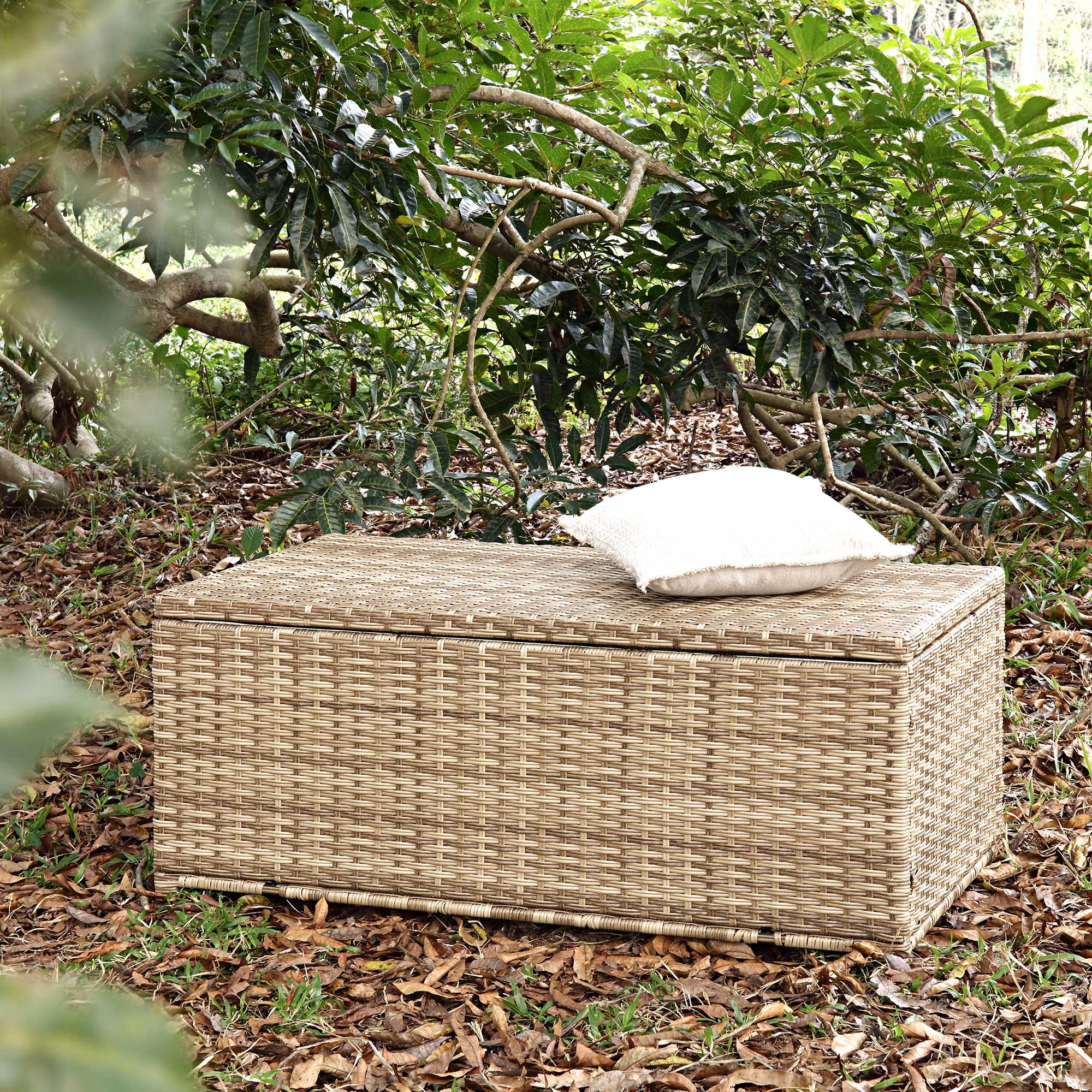 Granchester 120cm Rattan Storage Box, Natural - Image 2