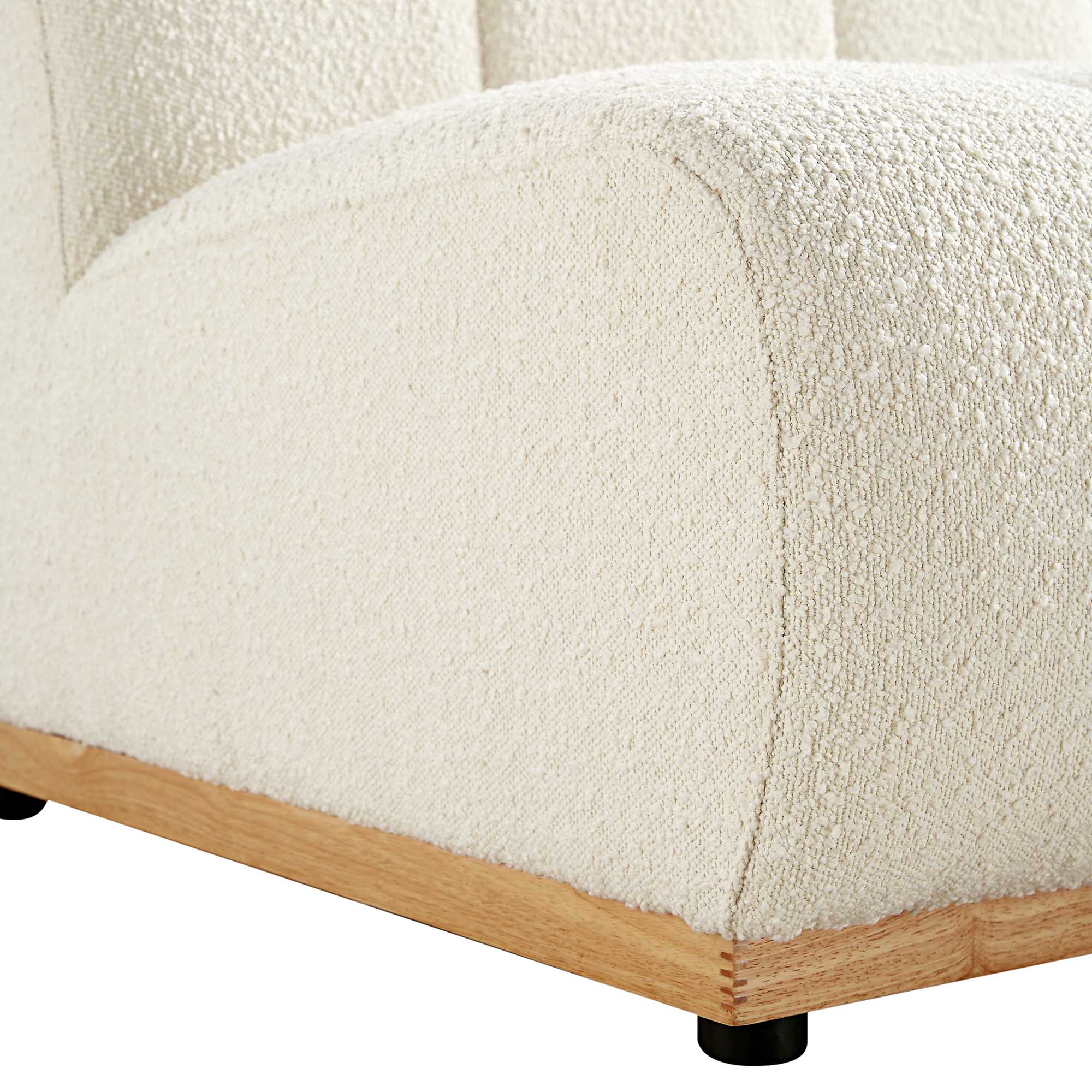 Granvia Ecru Boucle Modular Sofa, 2-Seater Sofa - Image 12
