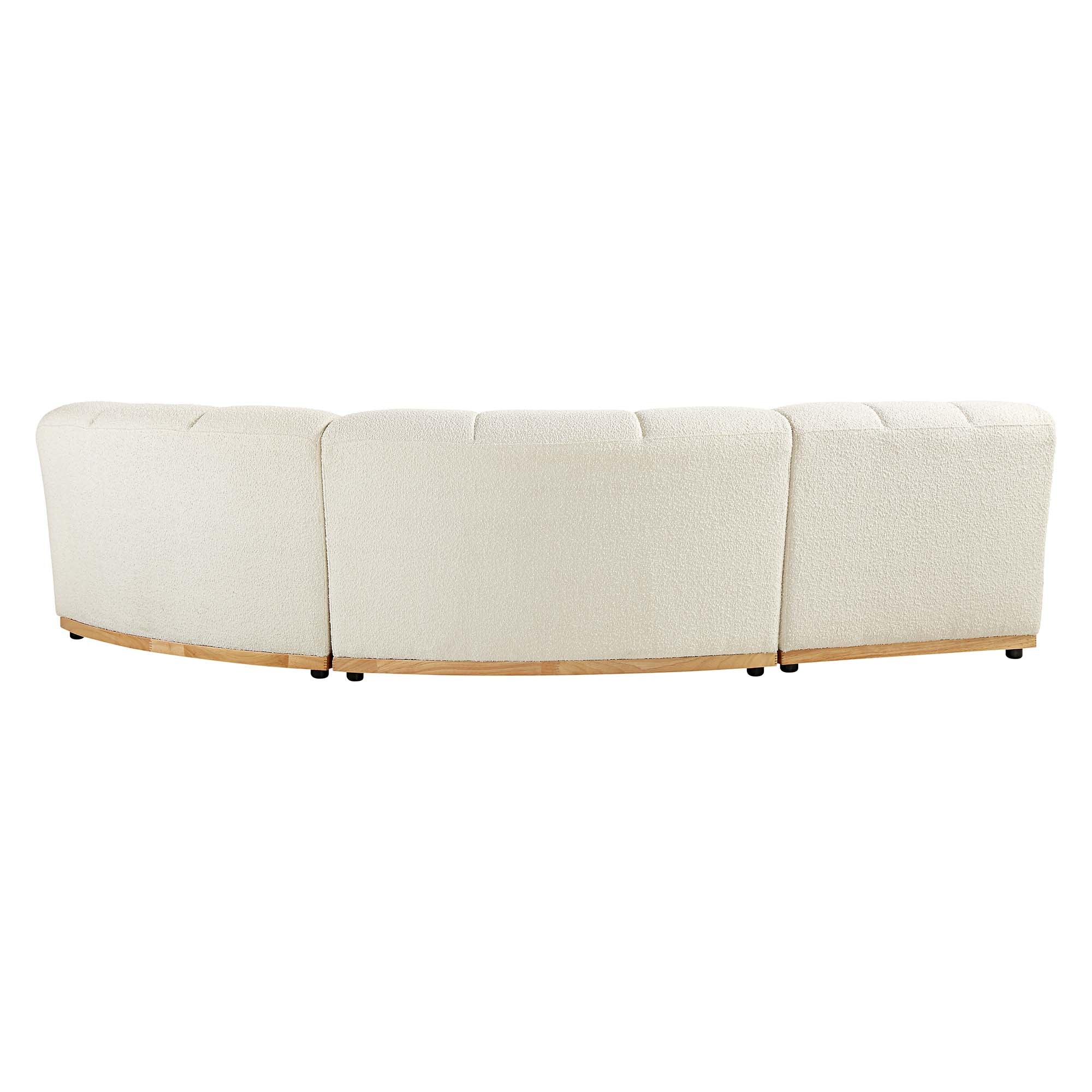 Granvia Ecru Boucle Modular Sofa, 3-Seater L-Shaped Sofa - Image 6