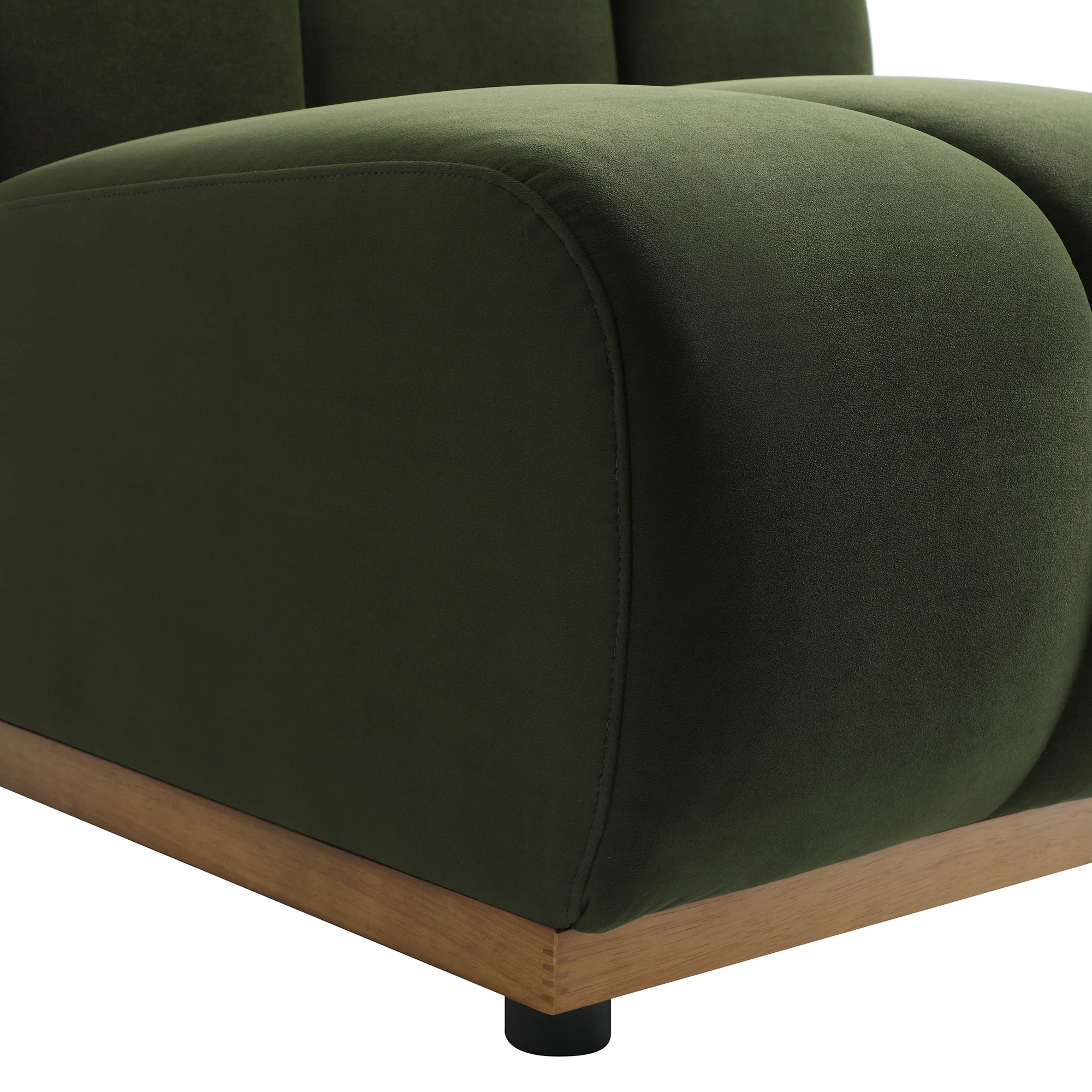 Granvia Moss Green Velvet Modular Sofa, 2-Seater Sofa - Image 11