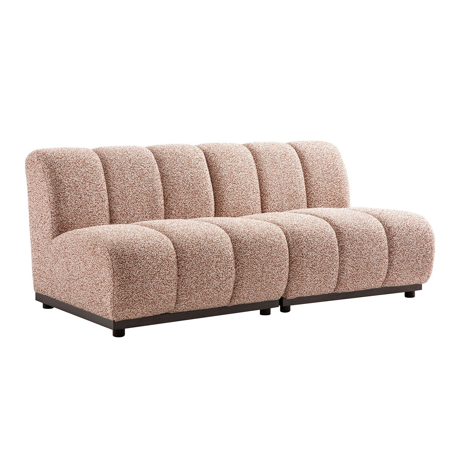 Granvia Musk Blush Boucle Modular Sofa, 2-Seater Sofa - Image 7