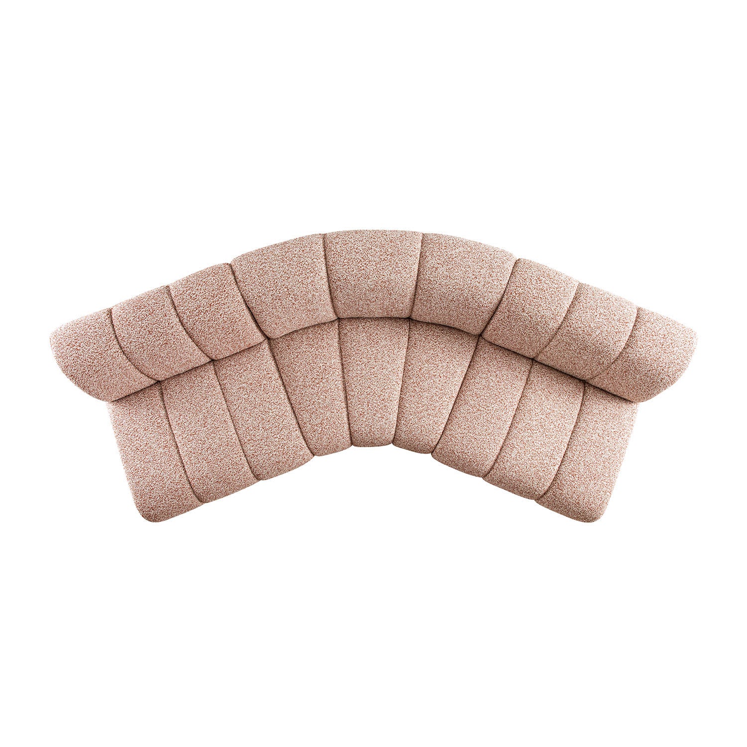 Granvia Musk Blush Boucle Modular Sofa, 3-Seater Corner Sofa - Image 8