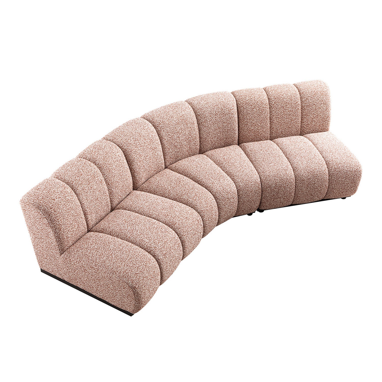 Granvia Musk Blush Boucle Modular Sofa, 3-Seater Corner Sofa - Image 9