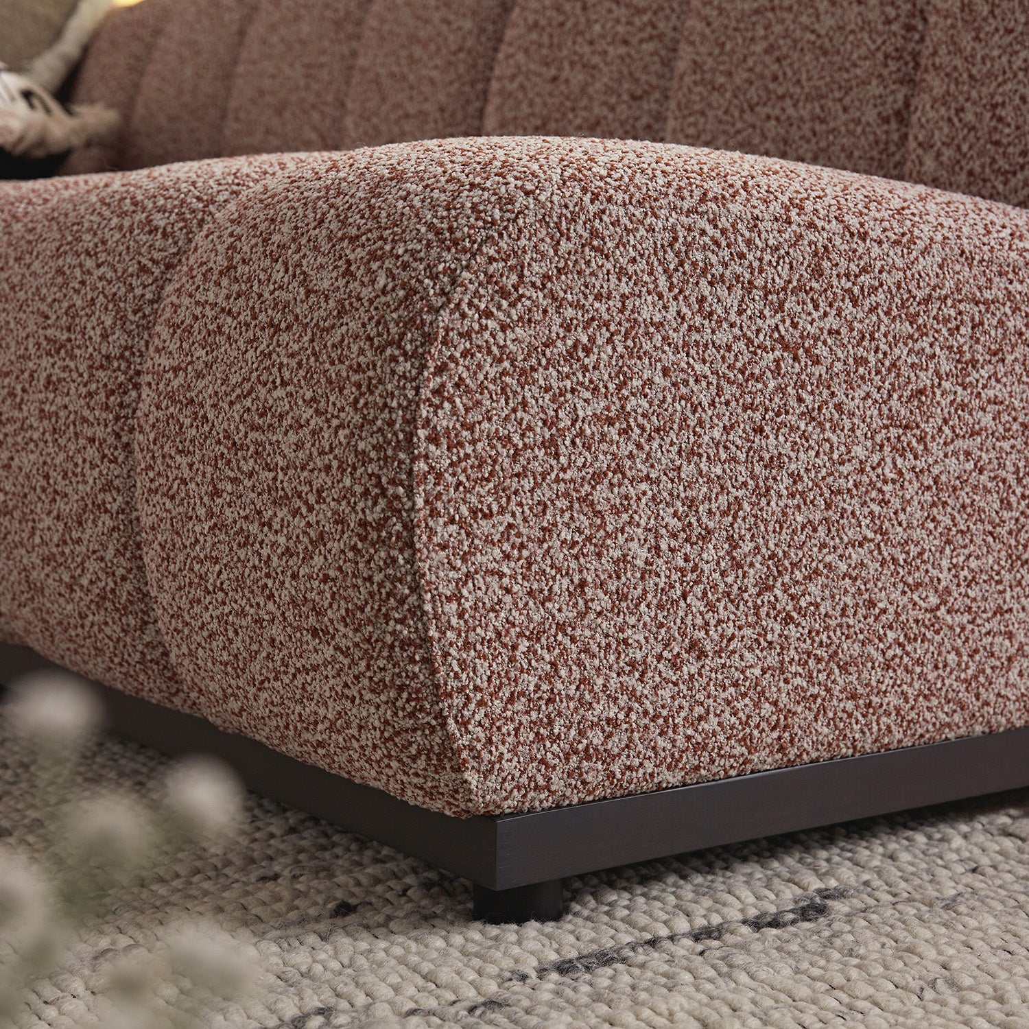 Granvia Musk Blush Boucle Modular Sofa, 3-Seater Sofa - Image 5