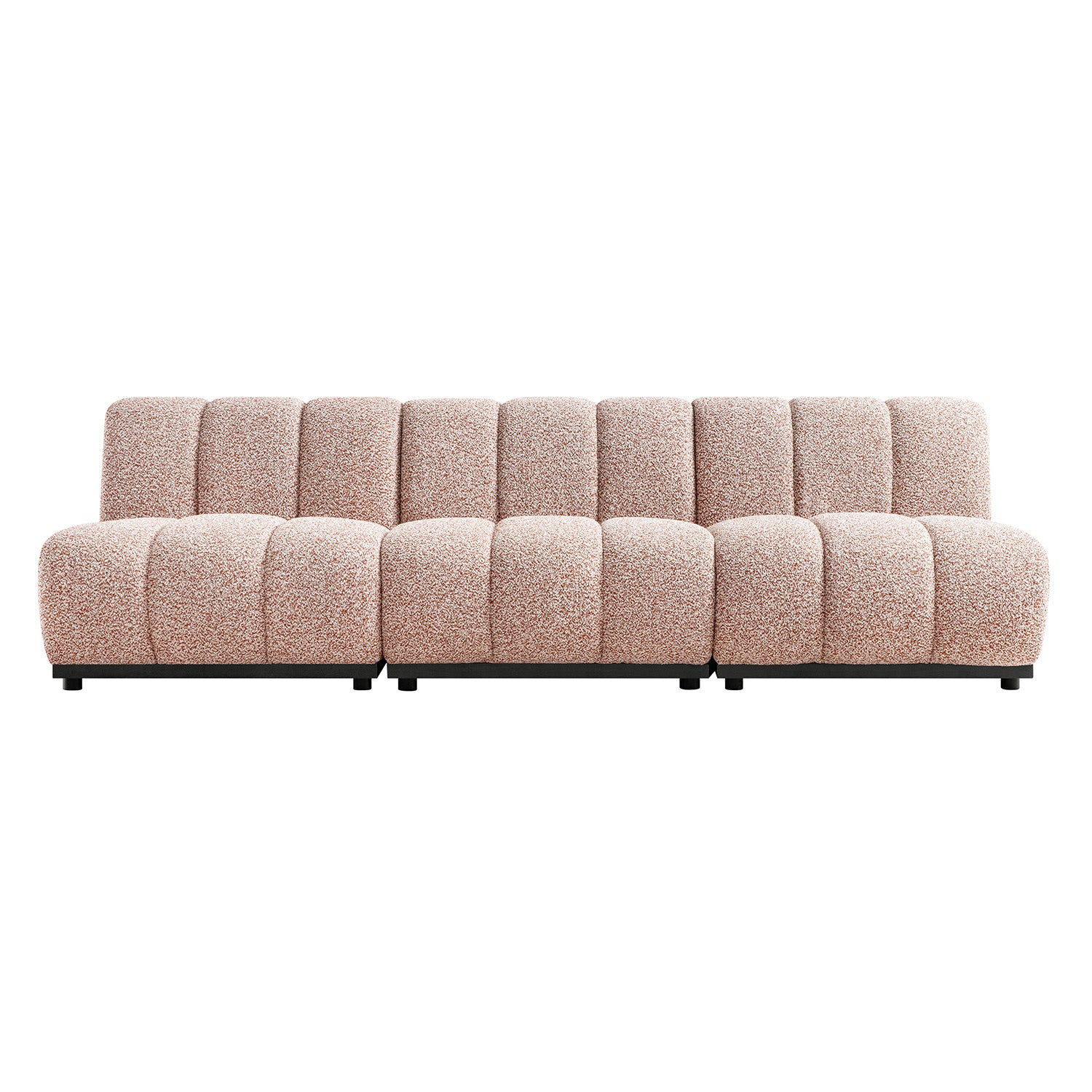 Granvia Musk Blush Boucle Modular Sofa, 3-Seater Sofa - Image 6