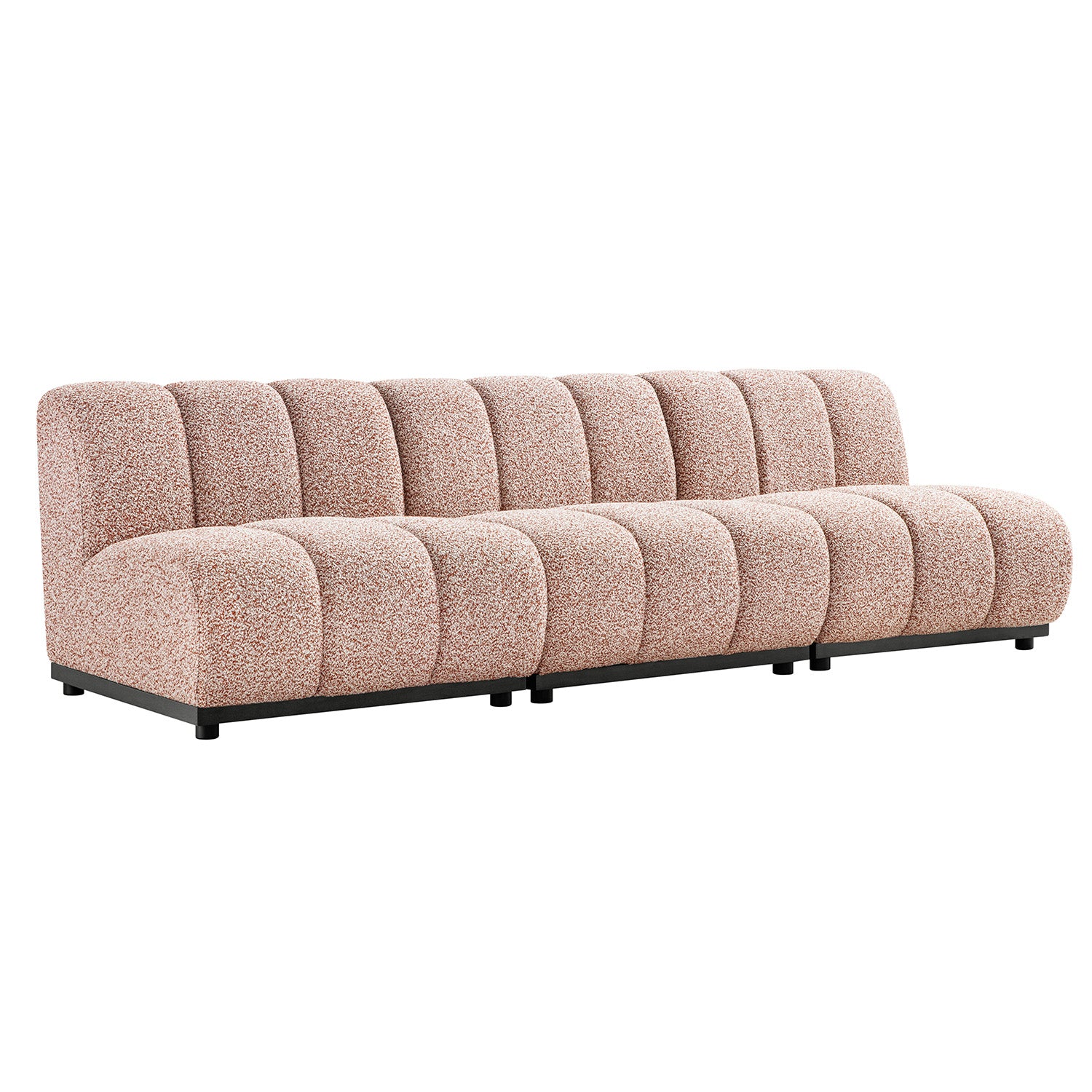 Granvia Musk Blush Boucle Modular Sofa, 3-Seater Sofa - Image 7