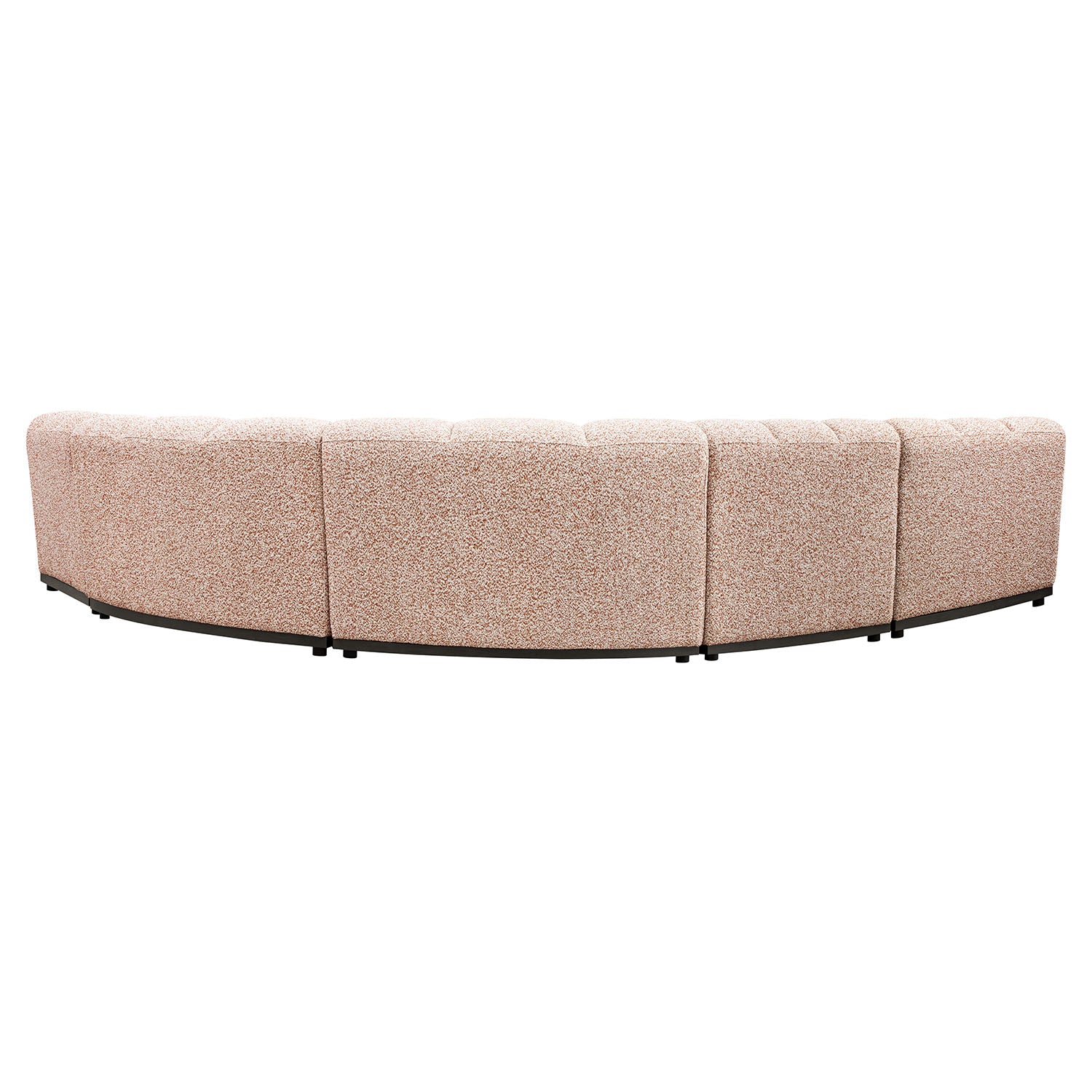 Granvia Musk Blush Boucle Modular Sofa, 5-Seater Grand L-Shaped Sofa - Image 13