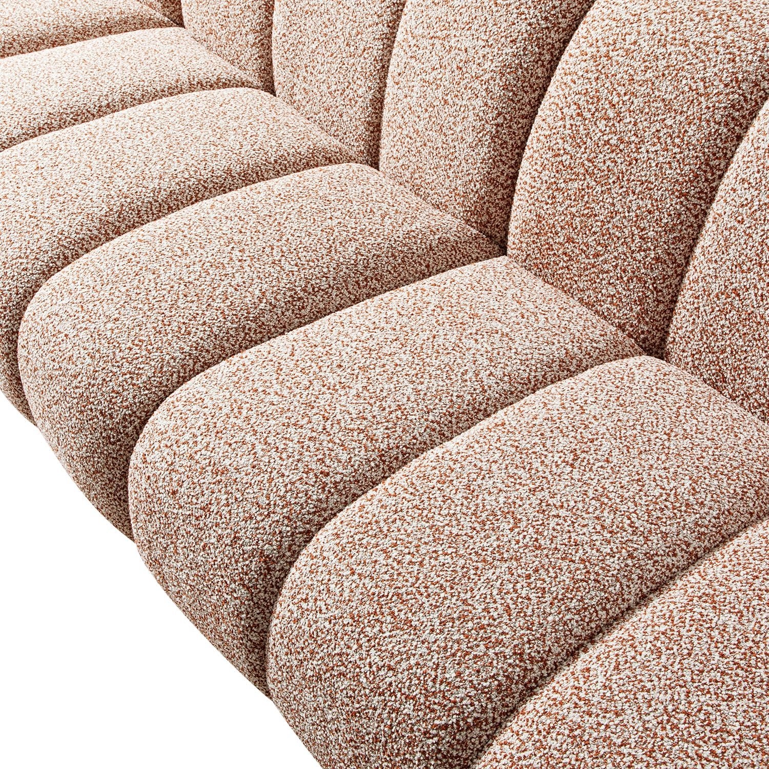 Granvia Musk Blush Boucle Modular Sofa, 5-Seater Grand L-Shaped Sofa - Image 15