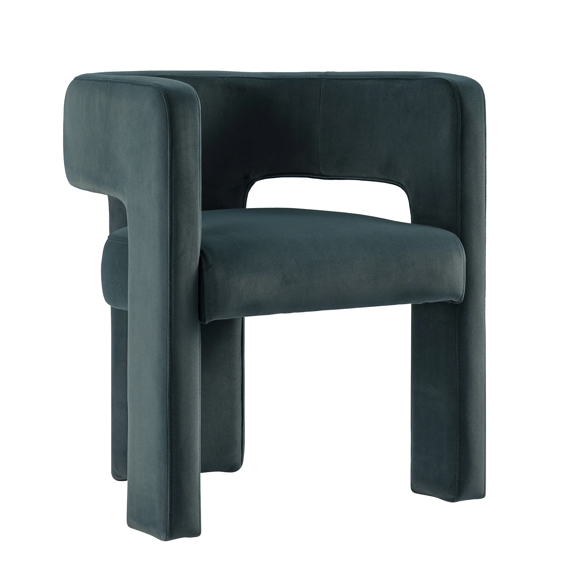 Greenwich Aegean Blue Velvet Dining Chair - Image 10