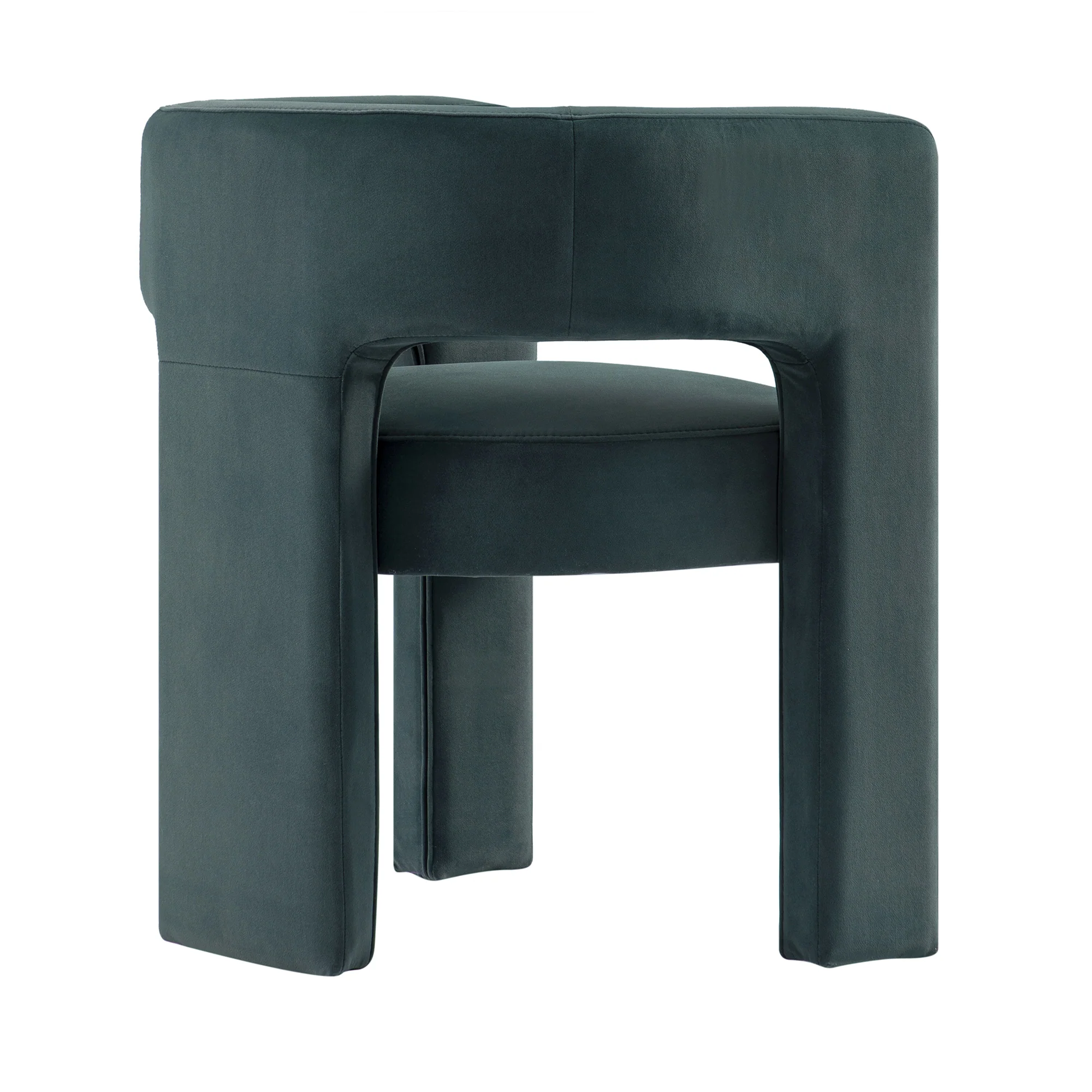 Greenwich Aegean Blue Velvet Dining Chair - Image 12