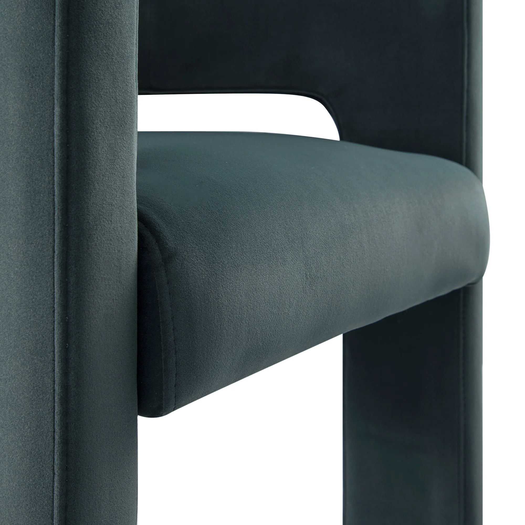 Greenwich Aegean Blue Velvet Dining Chair - Image 15