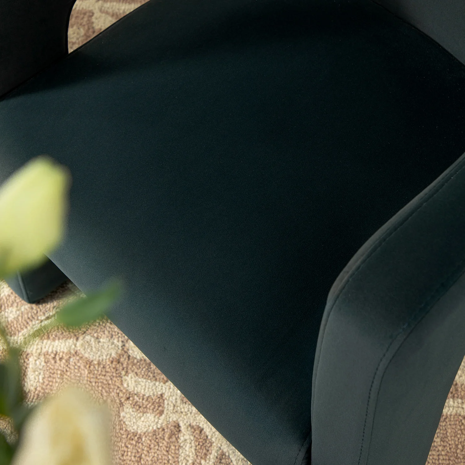 Greenwich Aegean Blue Velvet Dining Chair - Image 6