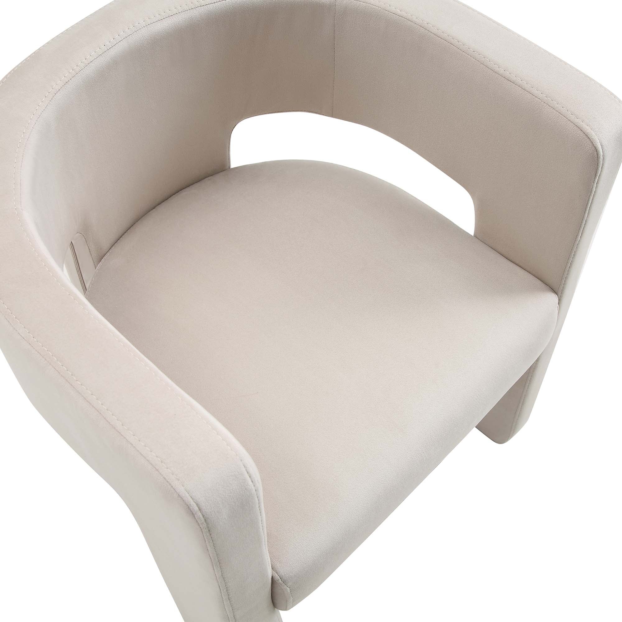 Greenwich Champagne Velvet Dining Chair - Image 7