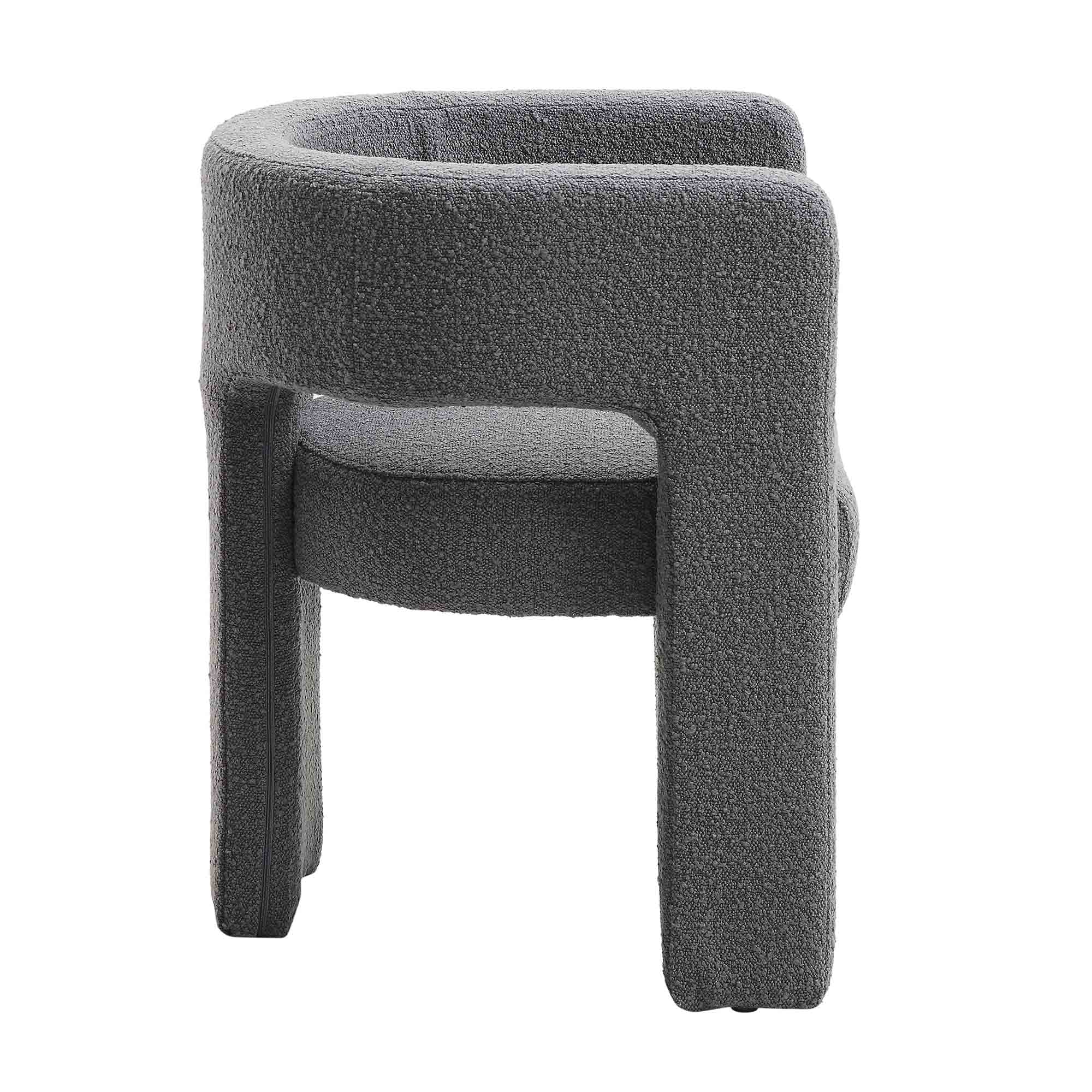 Greenwich Charcoal Boucle Dining Chair - Image 7
