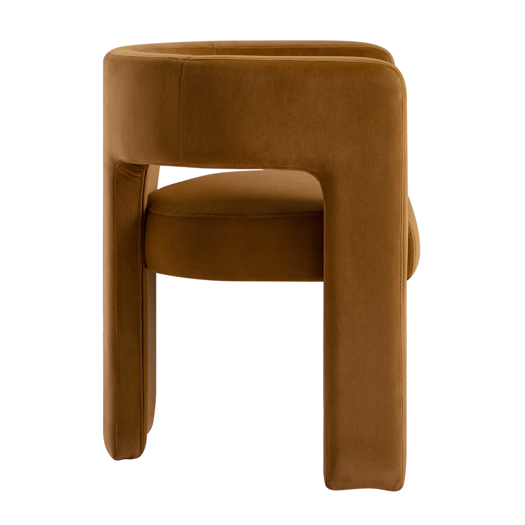 Greenwich Cinnamon Velvet Dining Chair - Image 10