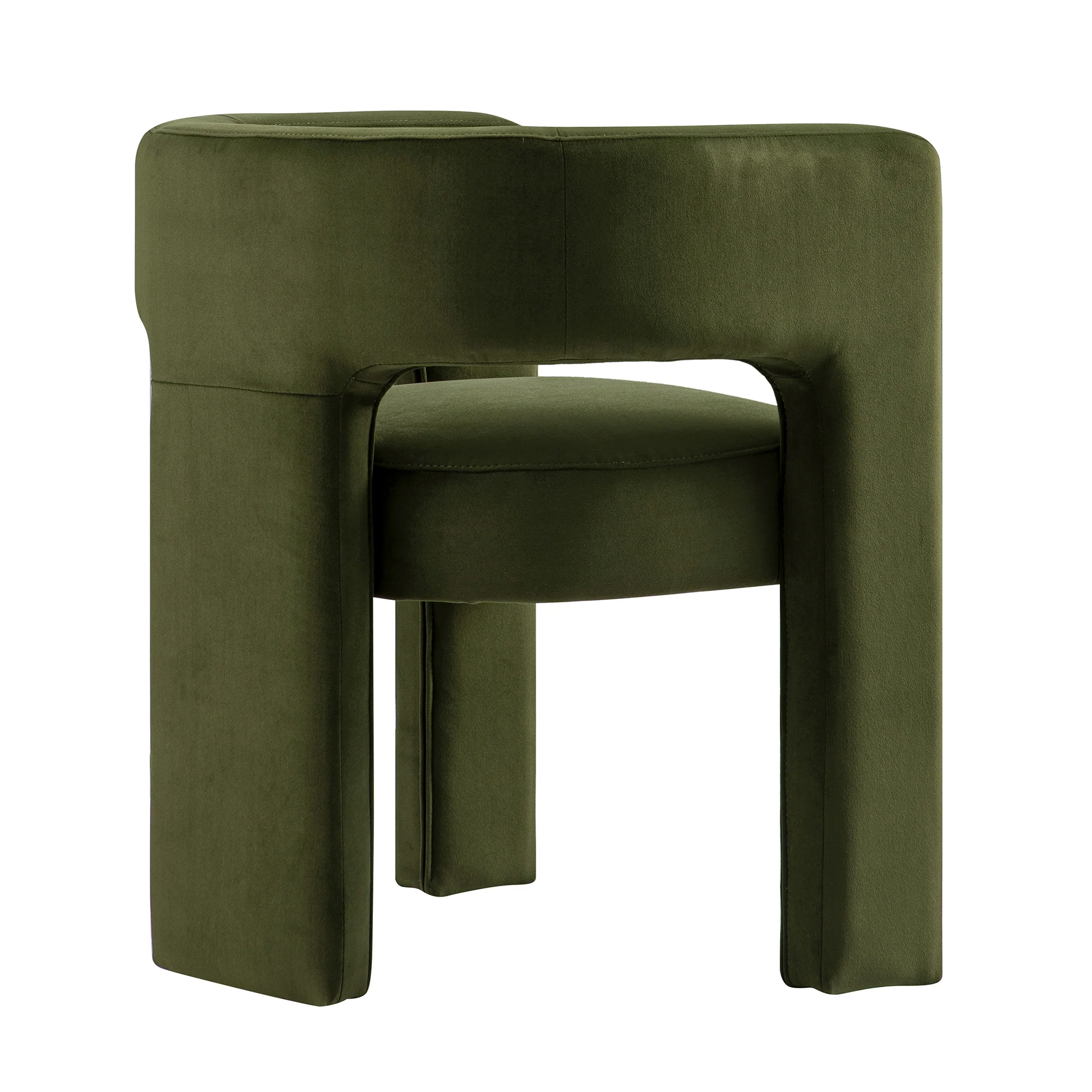 Greenwich Moss Green Velvet Dining Chair - Image 12