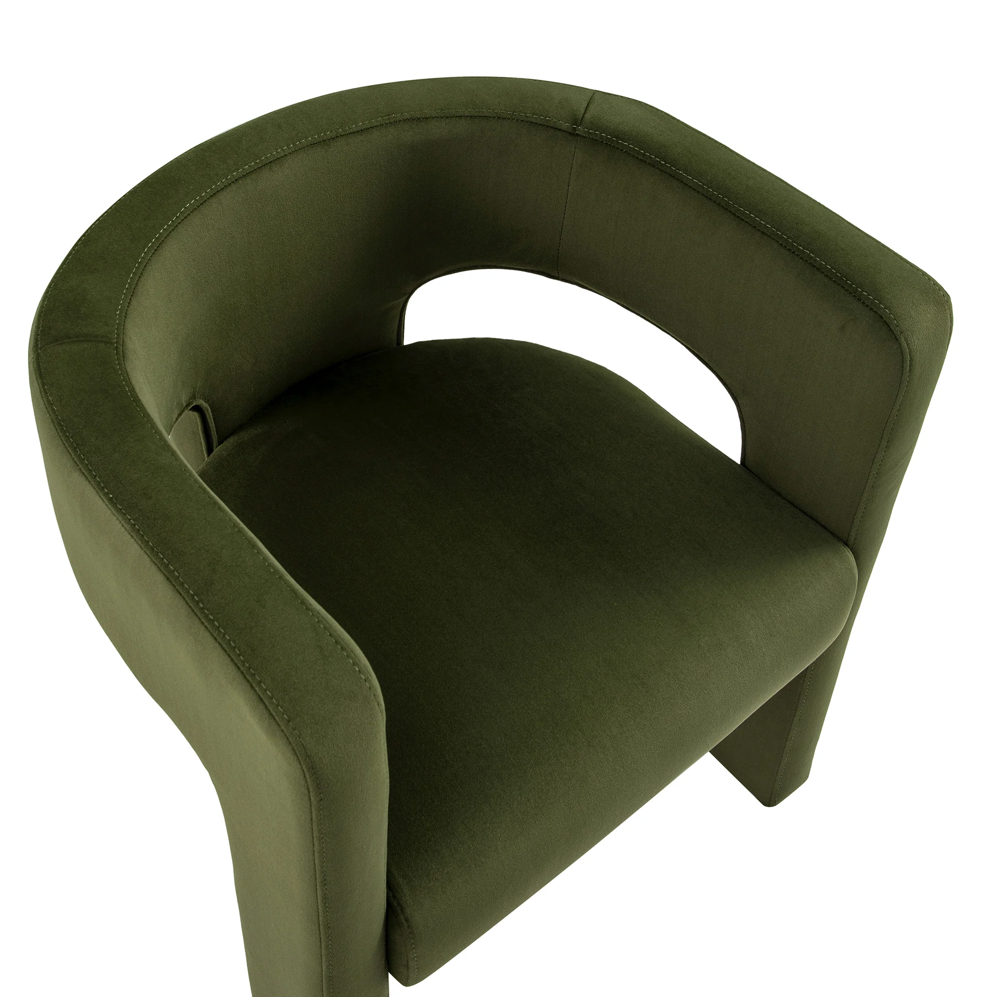 Greenwich Moss Green Velvet Dining Chair - Image 13