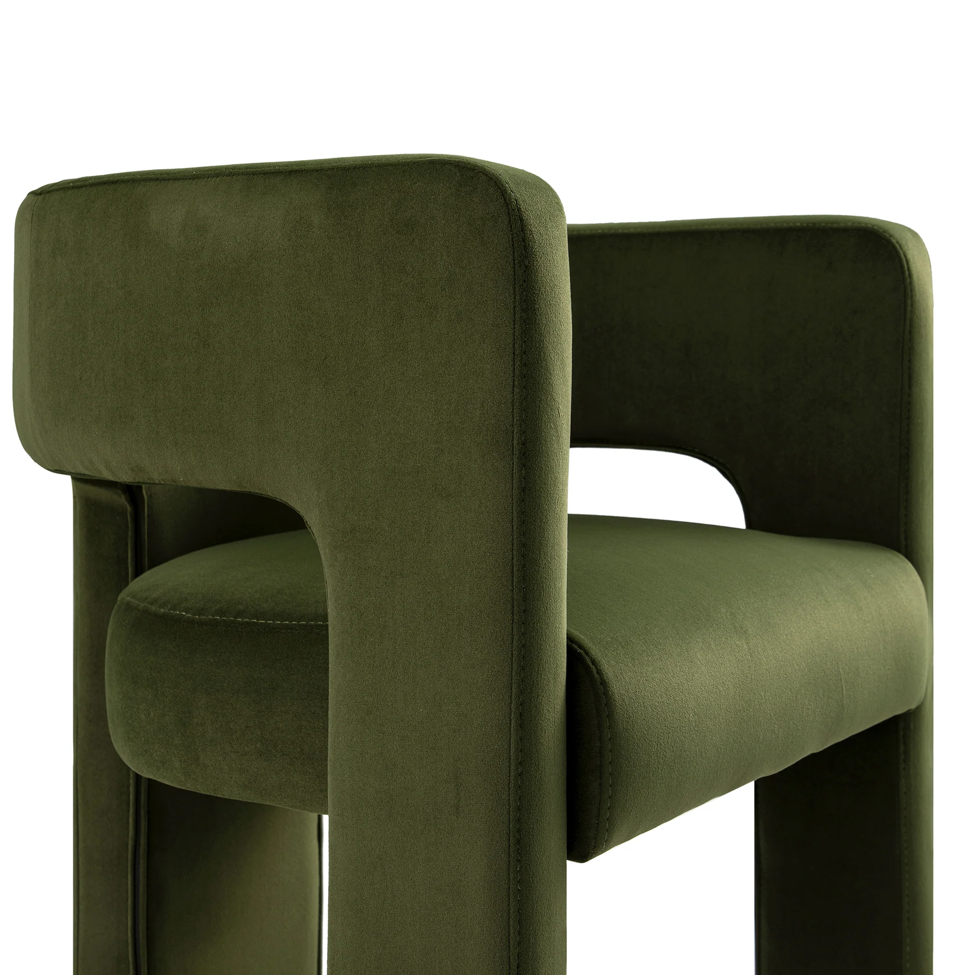 Greenwich Moss Green Velvet Dining Chair - Image 14