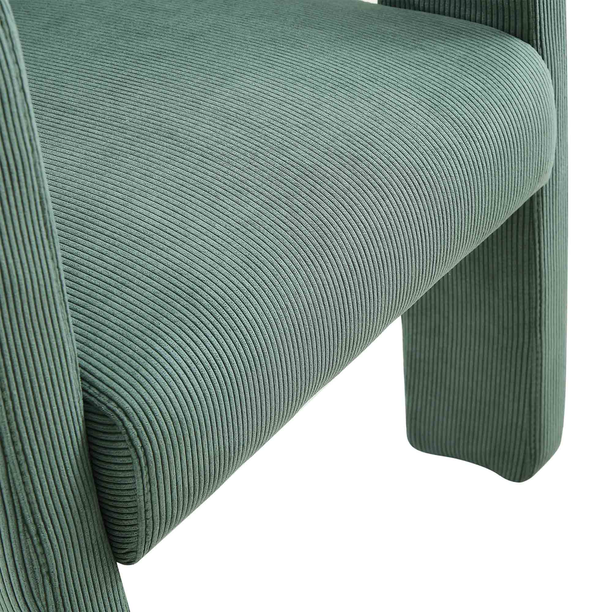 Greenwich Sage Green Corduroy Dining Chair - Image 11