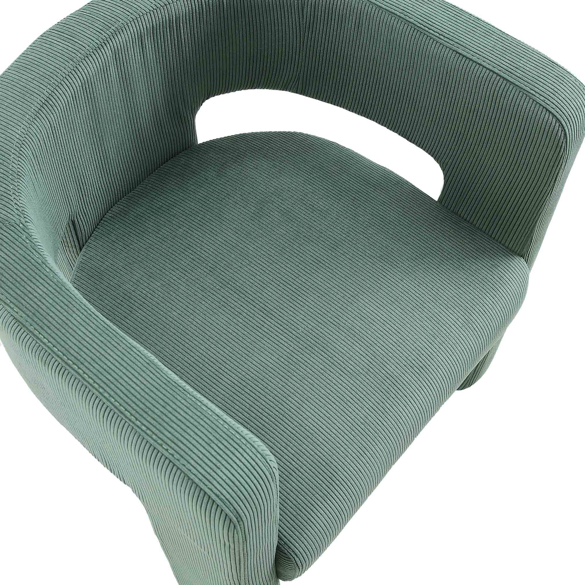 Greenwich Sage Green Corduroy Dining Chair - Image 8