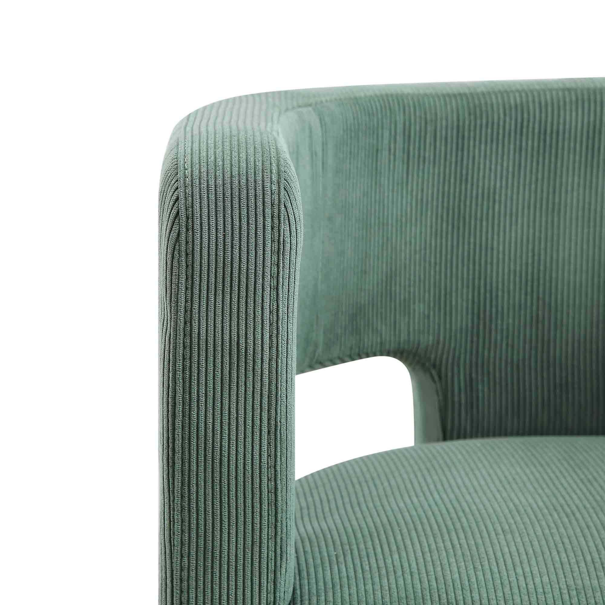 Greenwich Sage Green Corduroy Dining Chair - Image 9