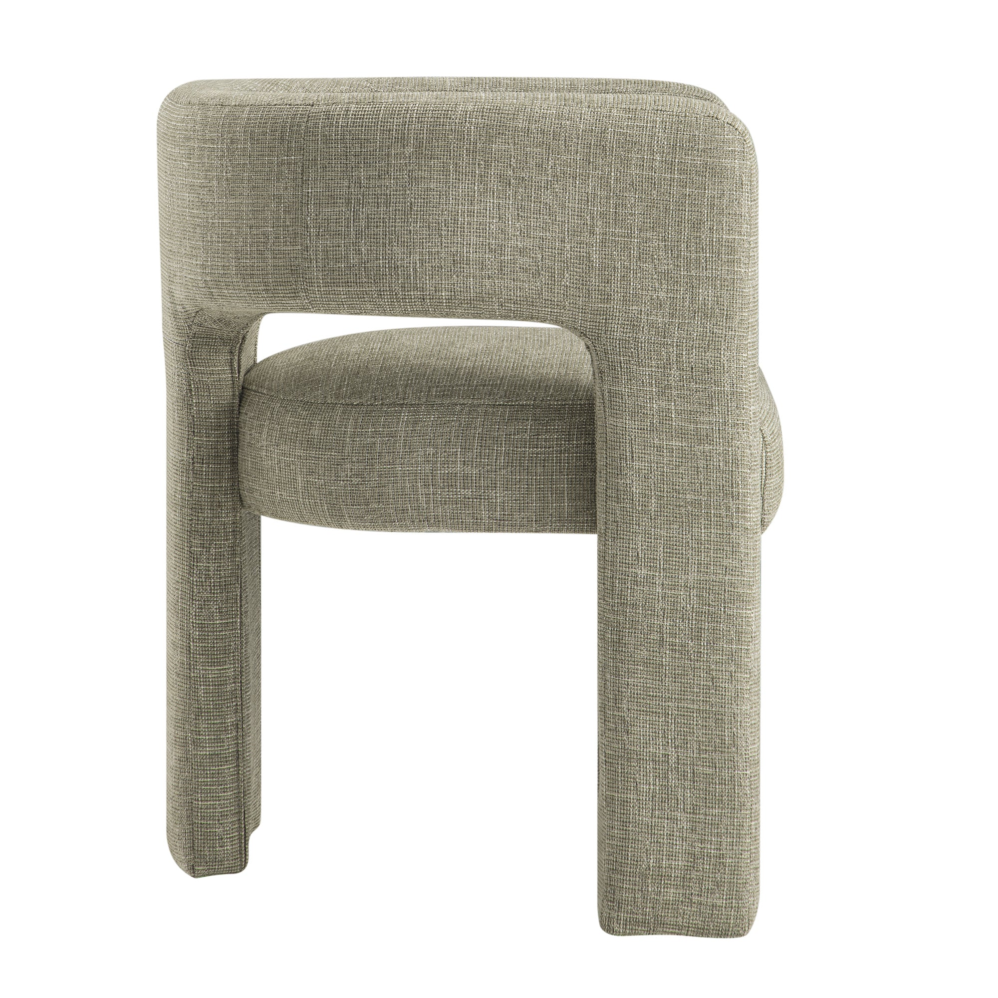 Greenwich Wheat Woven Textured Fabric Dining Chair - Image 10
