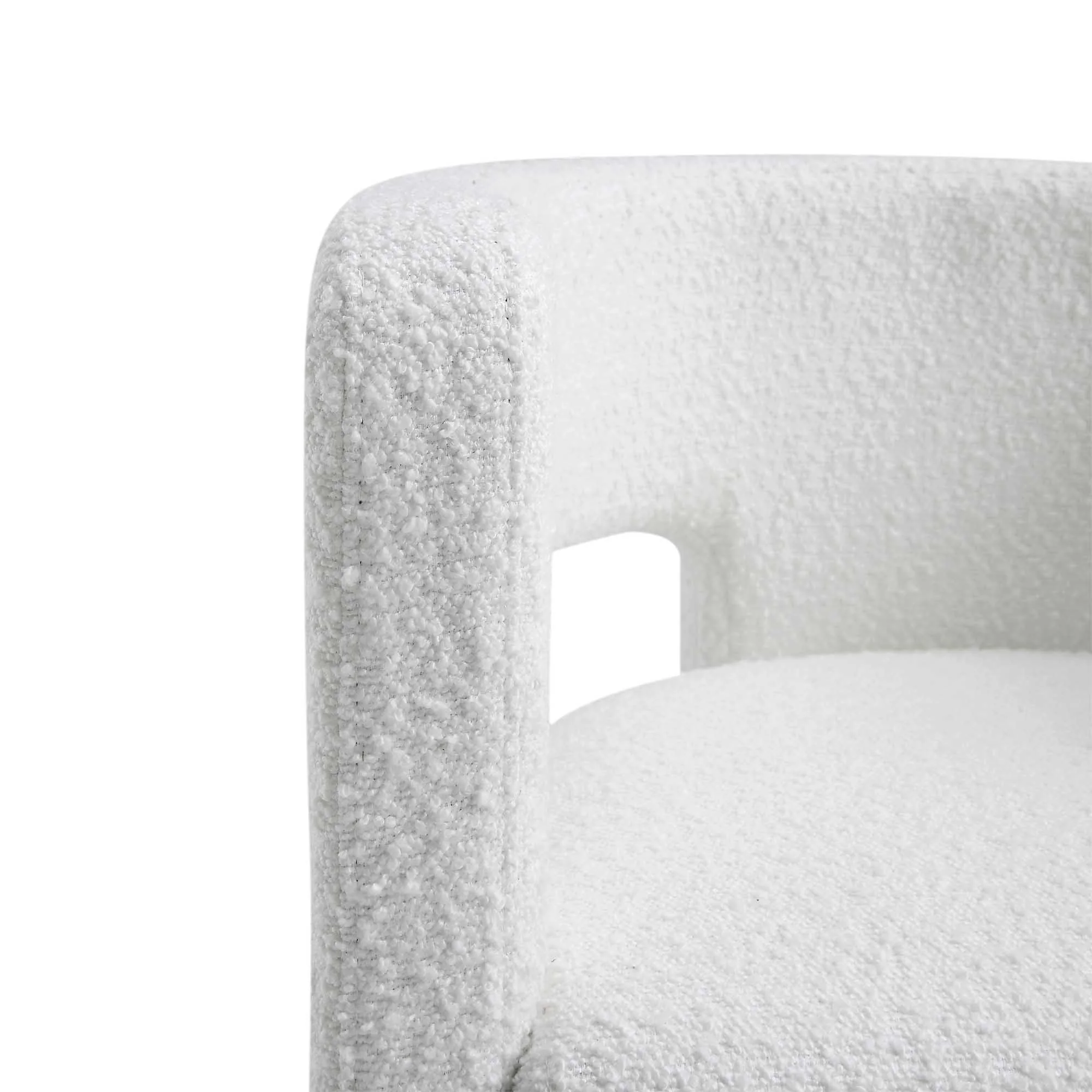 Greenwich White Boucle Dining Chair - Image 11