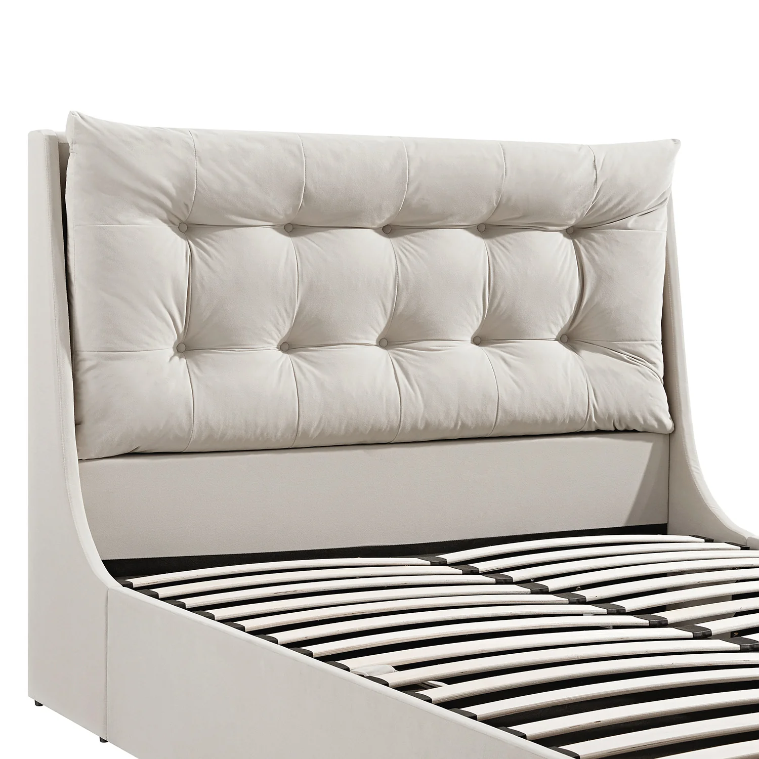 Hadley Champagne Velvet Ottoman TV Bed - Image 20