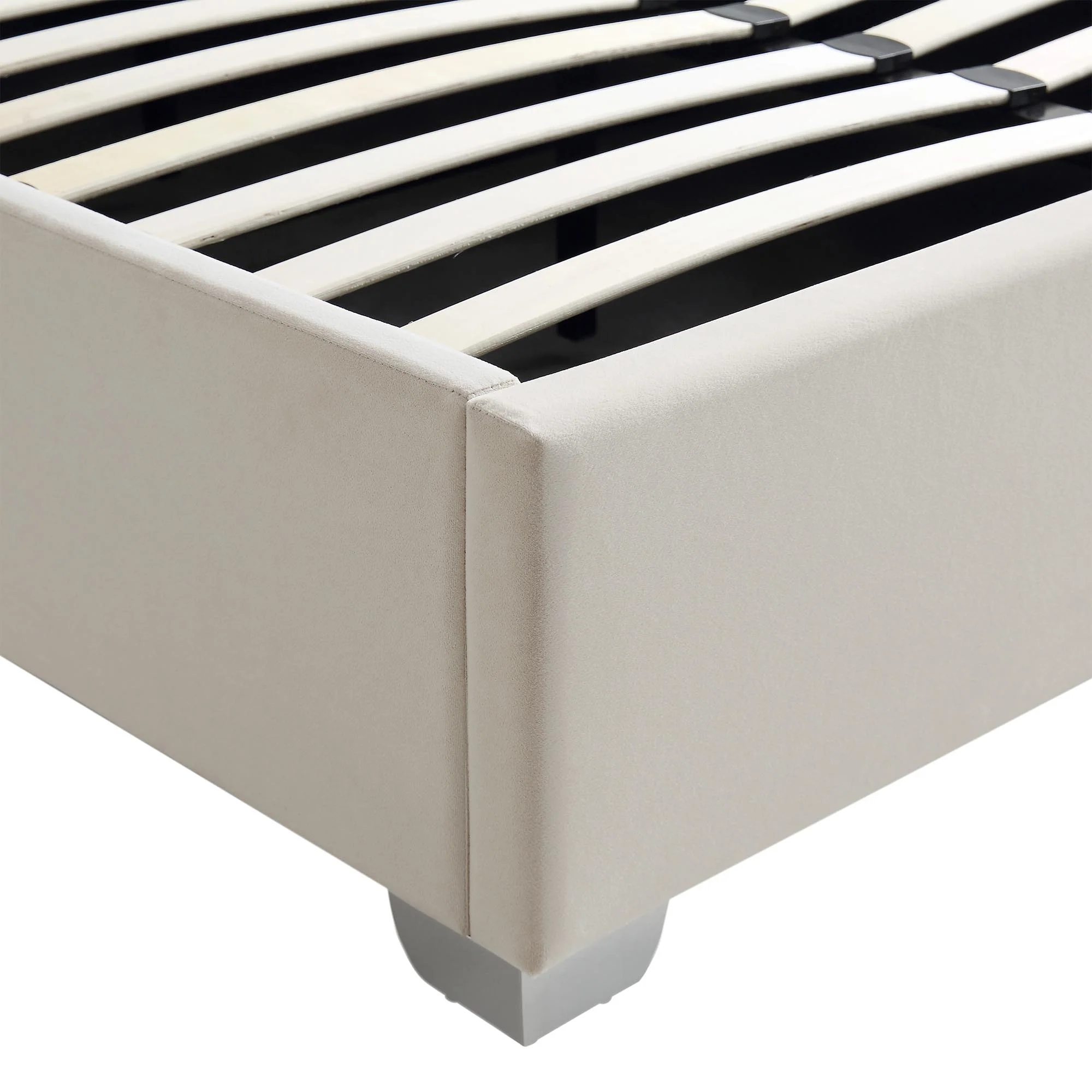 Hadley Champagne Velvet Ottoman Storage Bed - Image 11