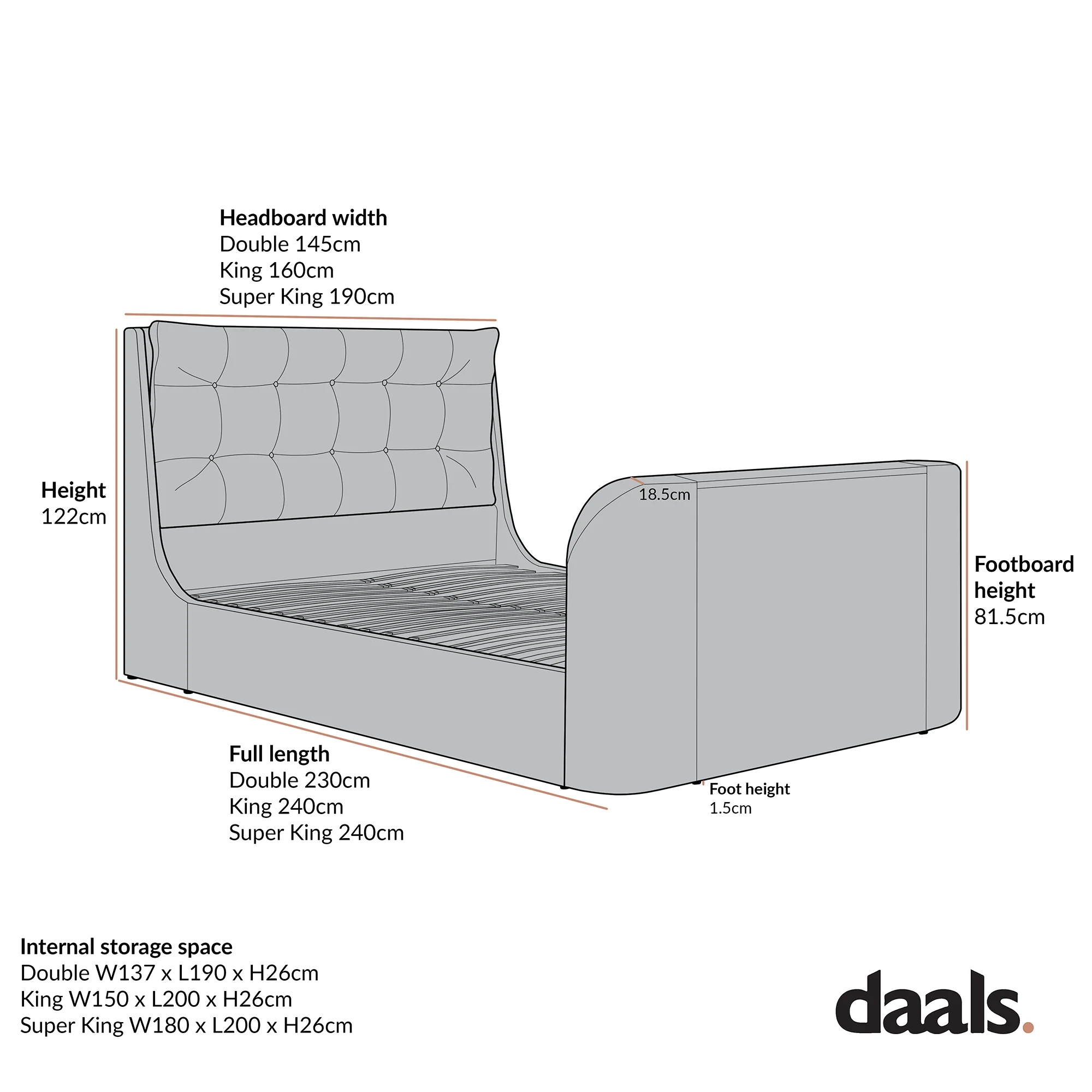 Hadley Moss Green Velvet Ottoman TV Bed - Image 12