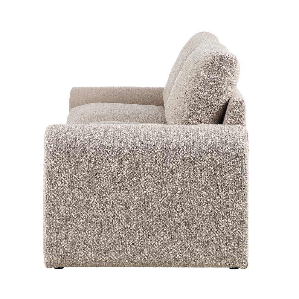 Hampstead Taupe Boucle Curved 3-Seater Sofa - Image 7