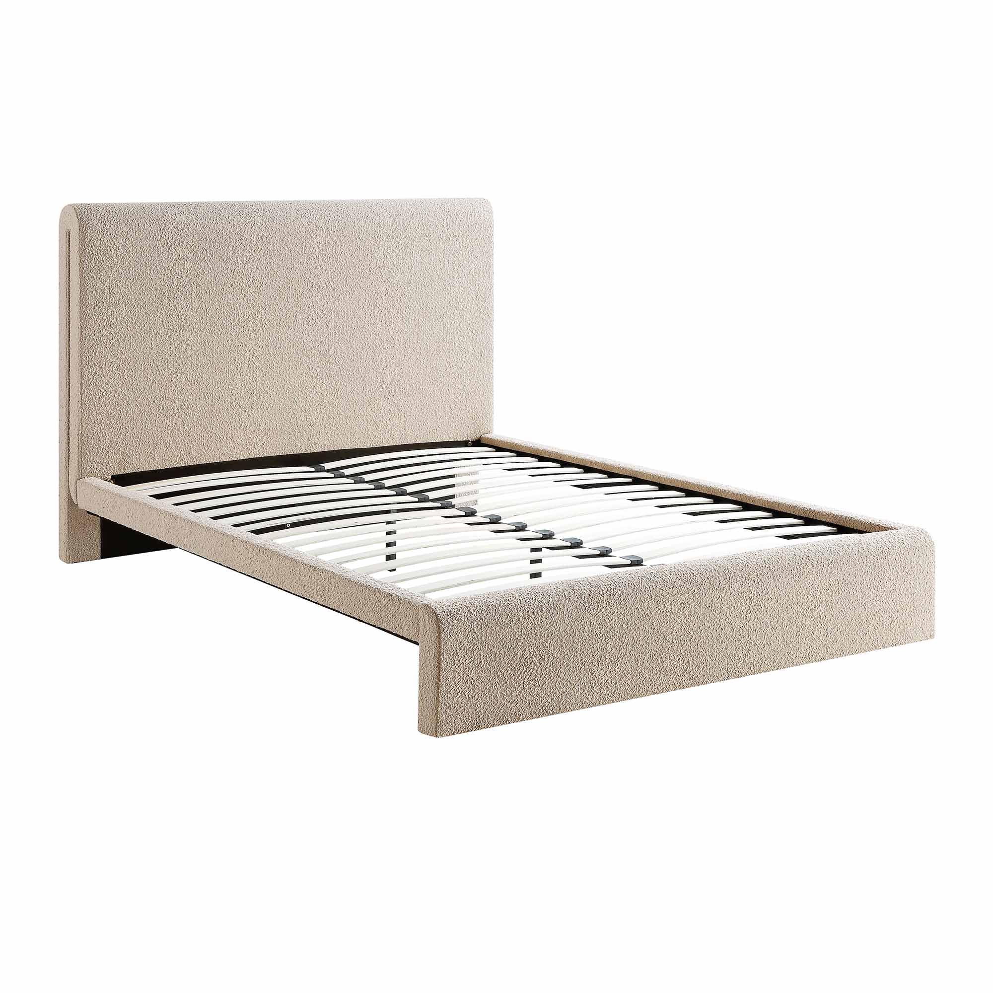 Hampstead Taupe Boucle Curved Bed - Image 5