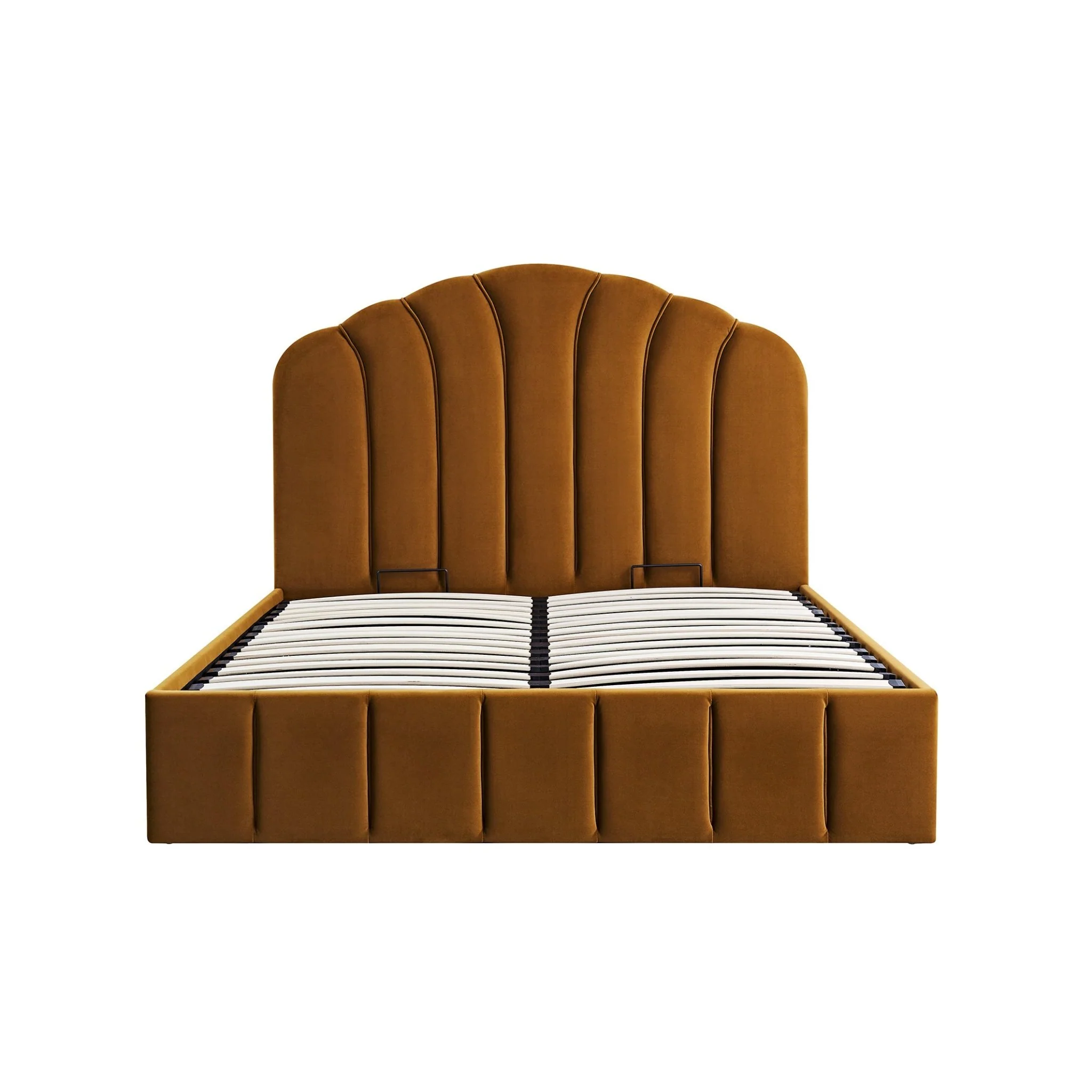 Hana Ottoman Storage Bed, Cinnamon Velvet - Image 7