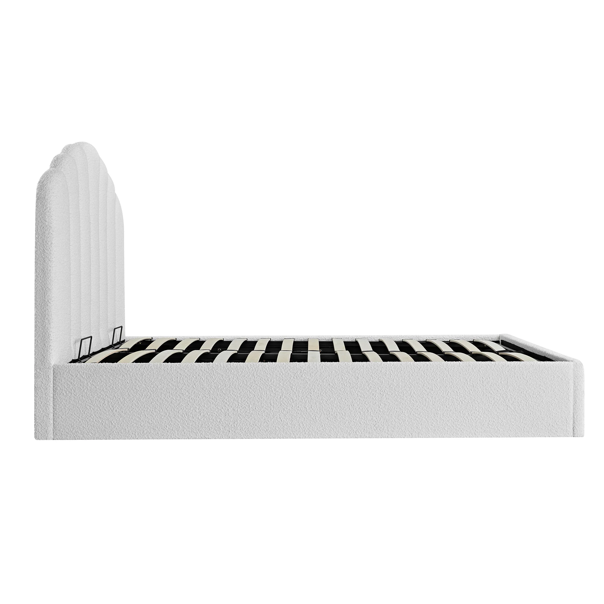 Hana Ottoman Storage Bed, Ecru Boucle - Image 13